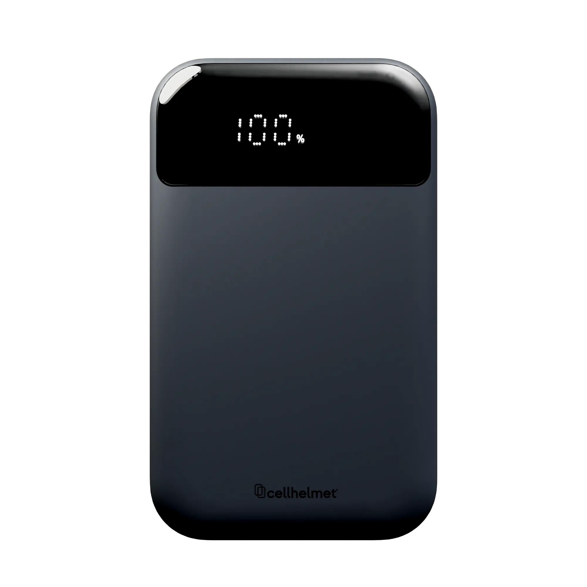 Gun-Metal 10K mAh Power Bank, 33W, 2 Ports (1 A, 1 C) & Charging Cable cellhelmet cellhelmet