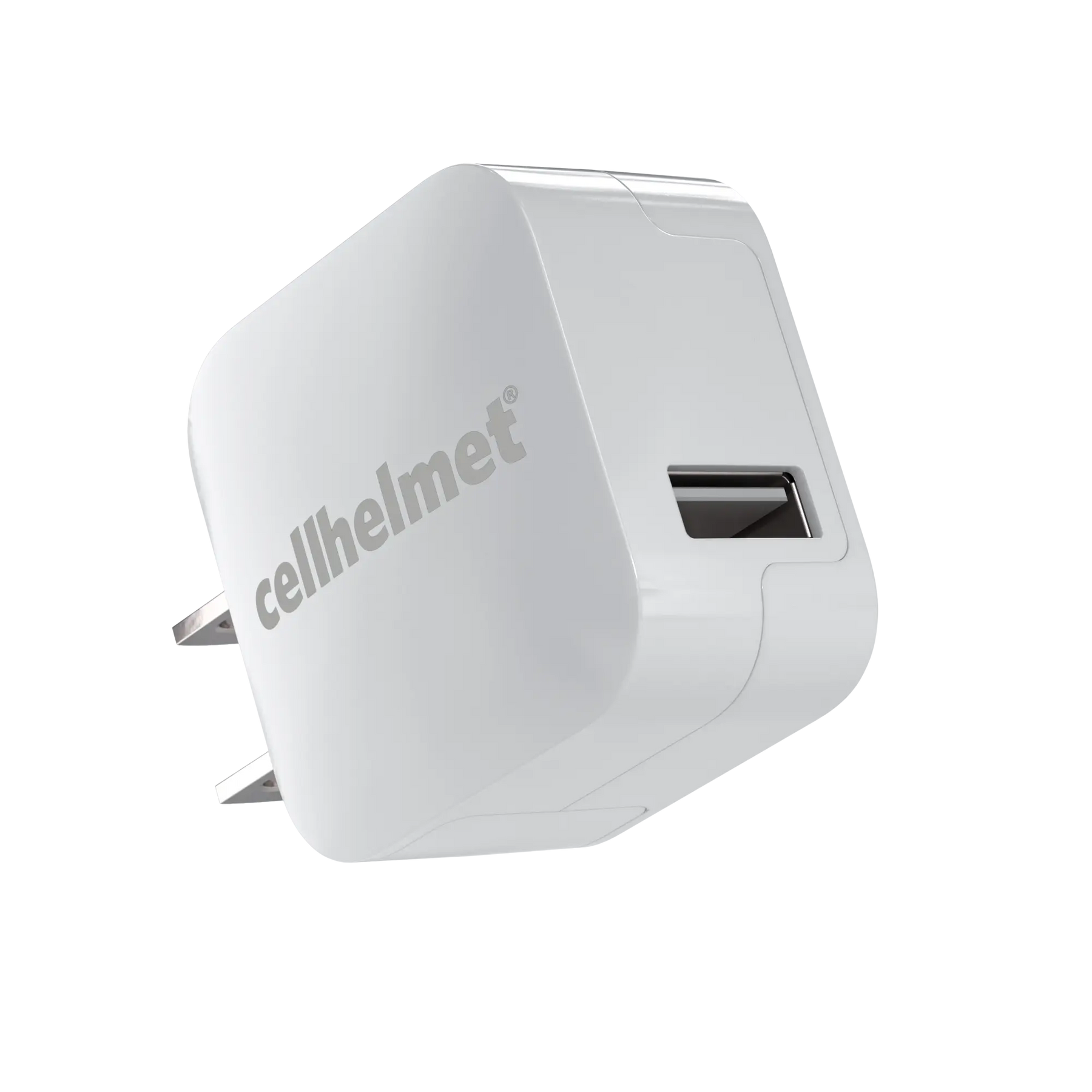2.4A Wall Charger - Single Port - White - Charger - - cellhelmet