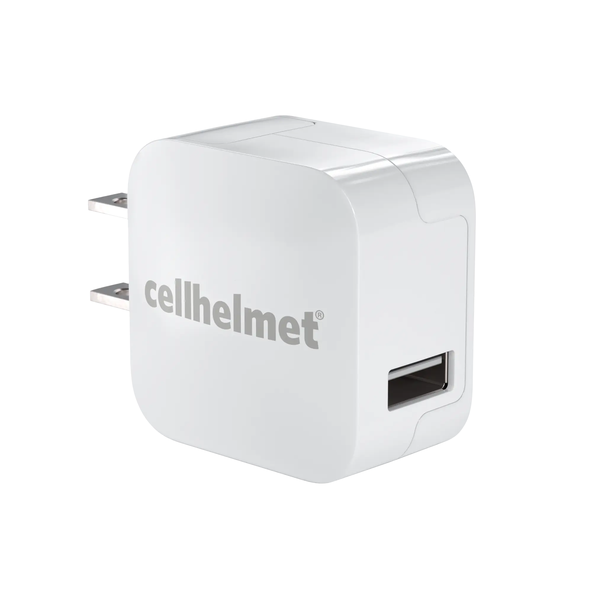 2.4A Wall Charger - Single Port - White - Charger -  - cellhelmet