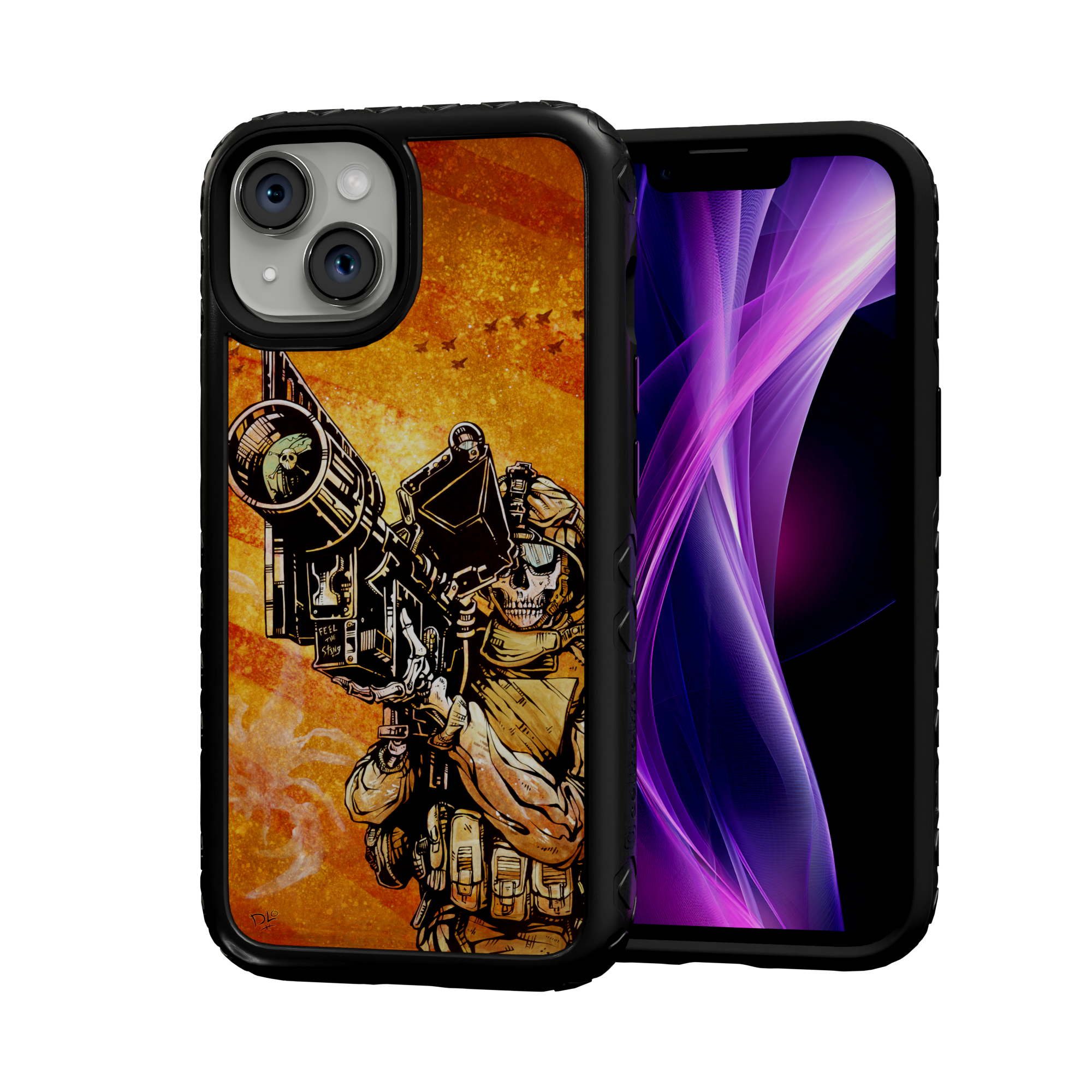 Feel the Sting by David Lozeau | iPhone 14 Series | Shock-Absorbent MagSafe® Case iPhone 14 / Onyx Black