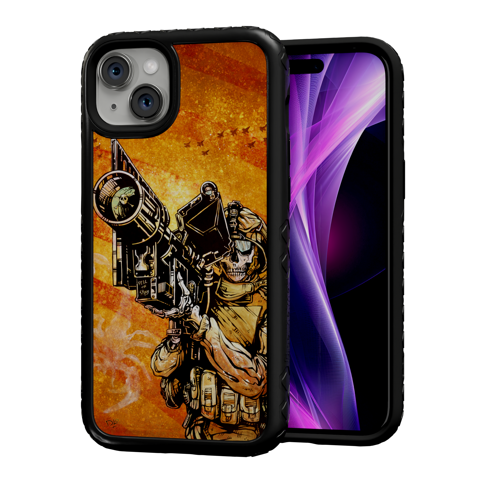 Feel the Sting by David Lozeau | iPhone 14 Series | Shock-Absorbent MagSafe® Case iPhone 14 Plus / Onyx Black