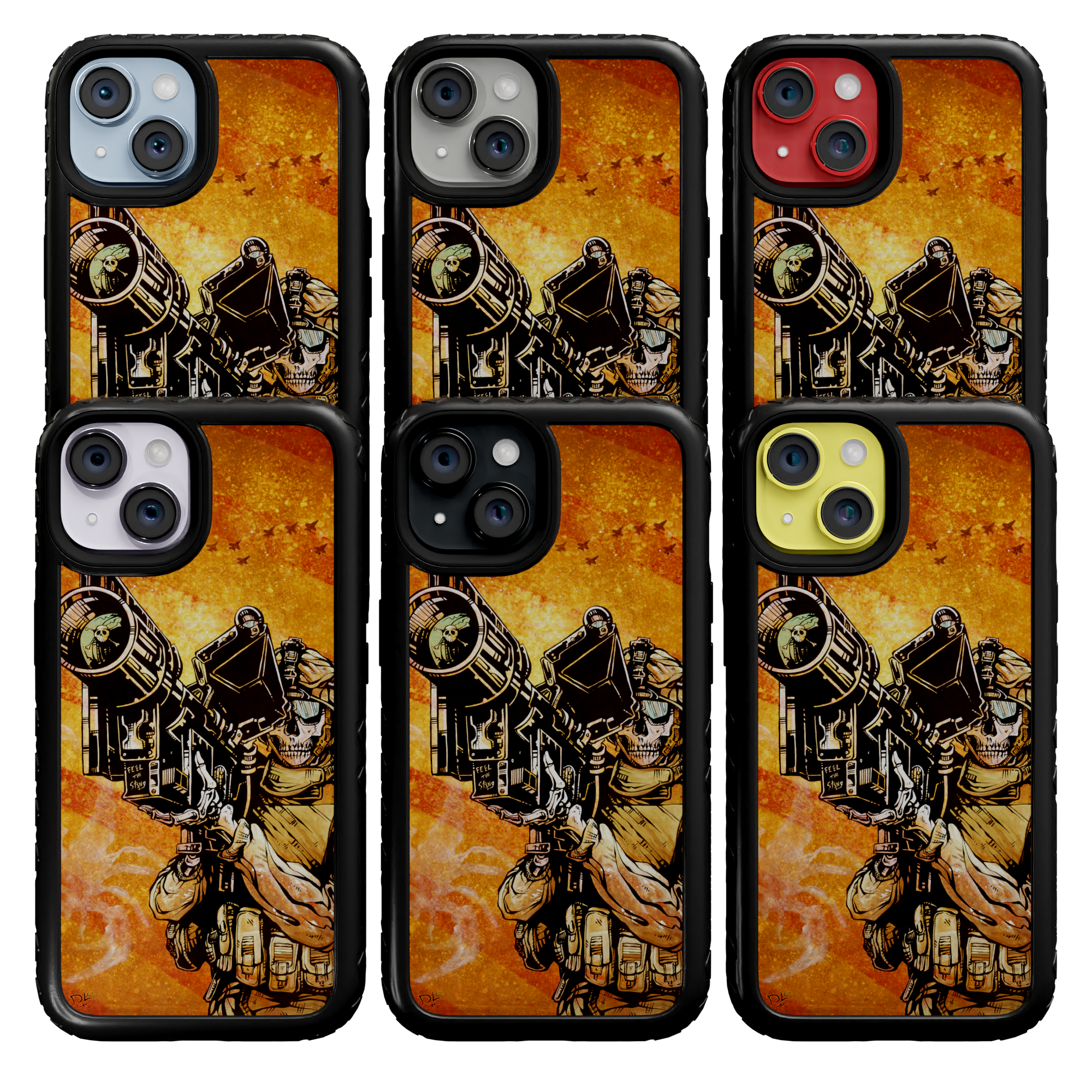 Feel the Sting by David Lozeau | iPhone 14 Series | Shock-Absorbent MagSafe® Case iPhone 14 Pro Max / Onyx Black