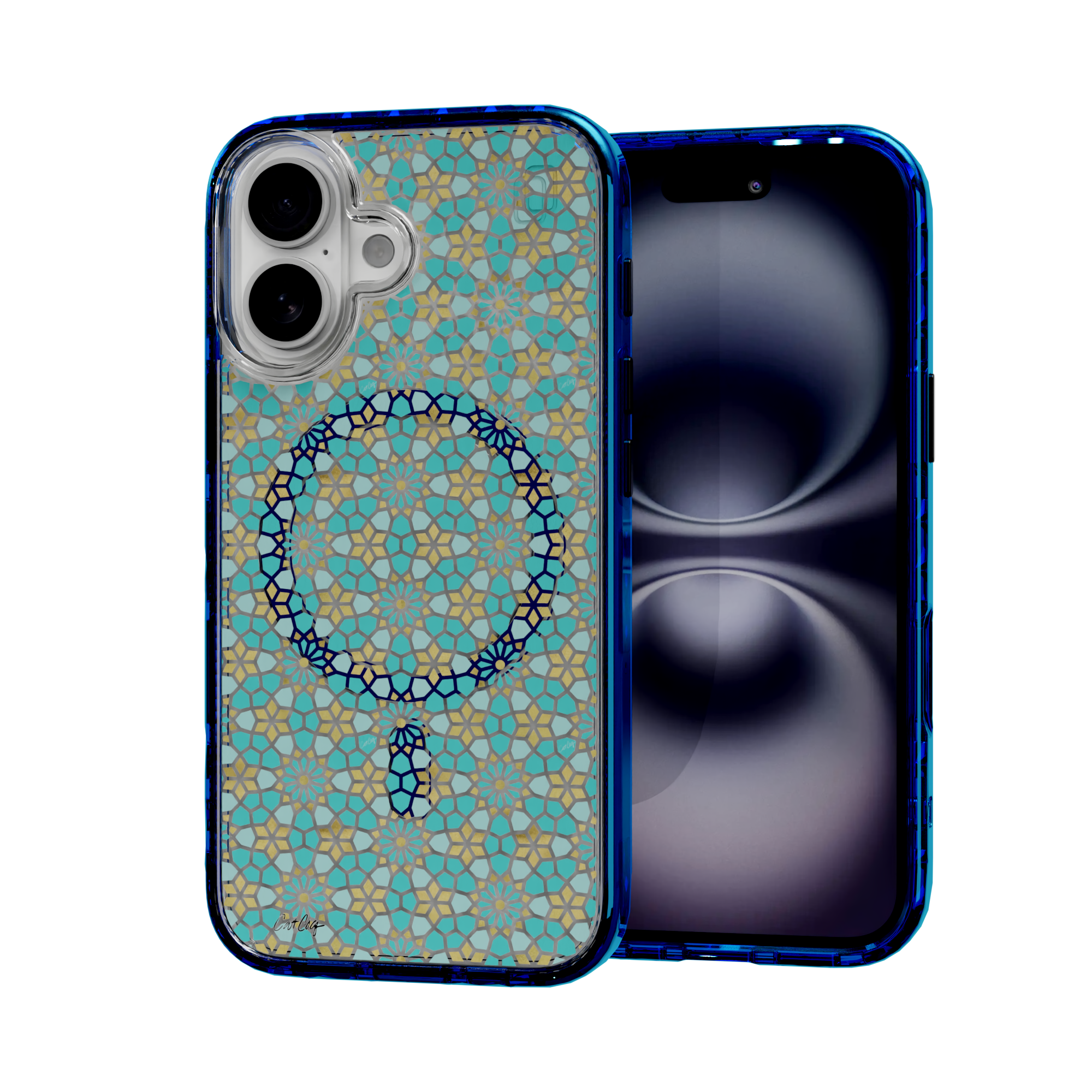 Persian Mint by CatCoq | iPhone 16 Series |  MagSafe® Case iPhone 16 / Bermuda Blue