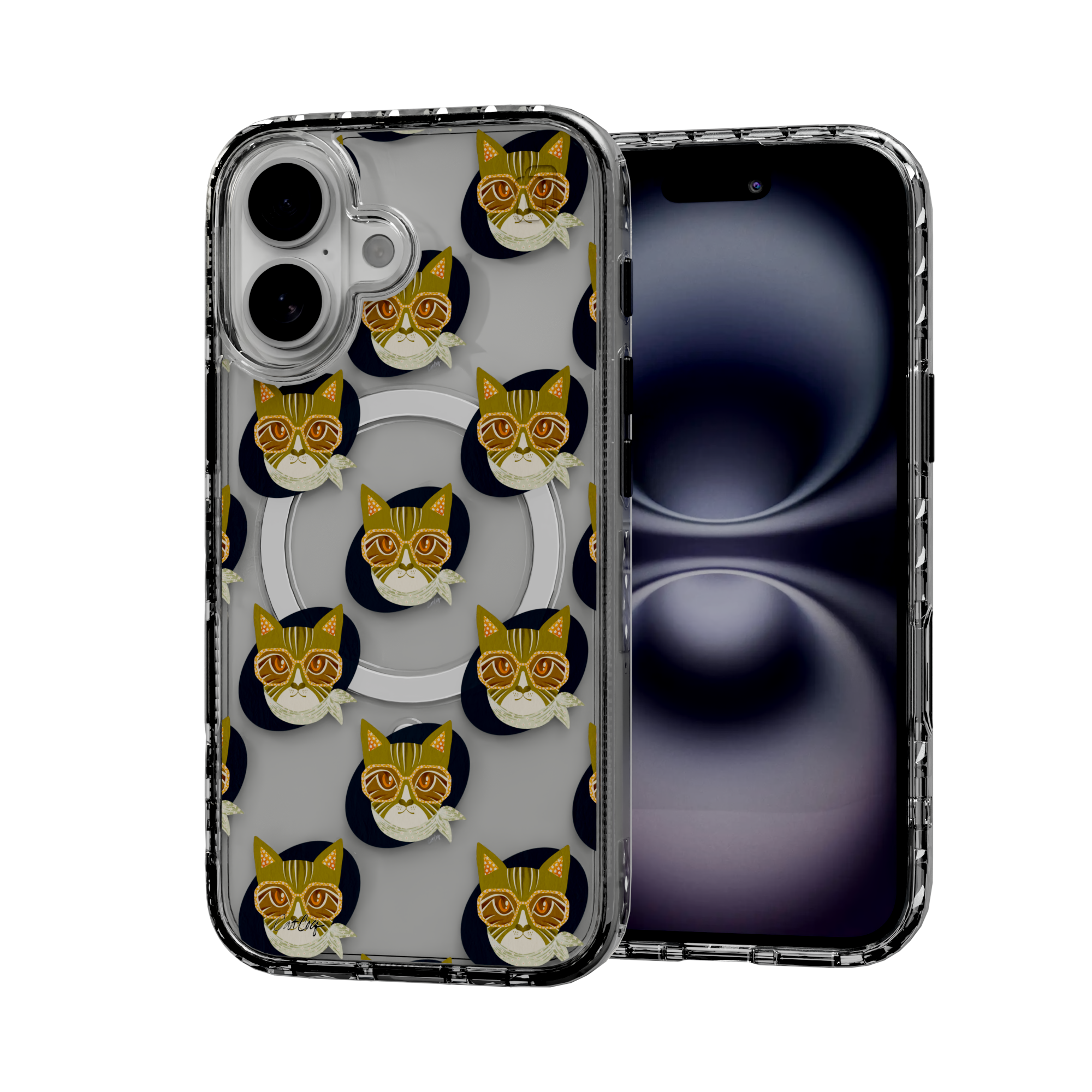 Cattitude by CatCoq | iPhone 16 Series |  MagSafe® Case iPhone 16 / Crystal Clear