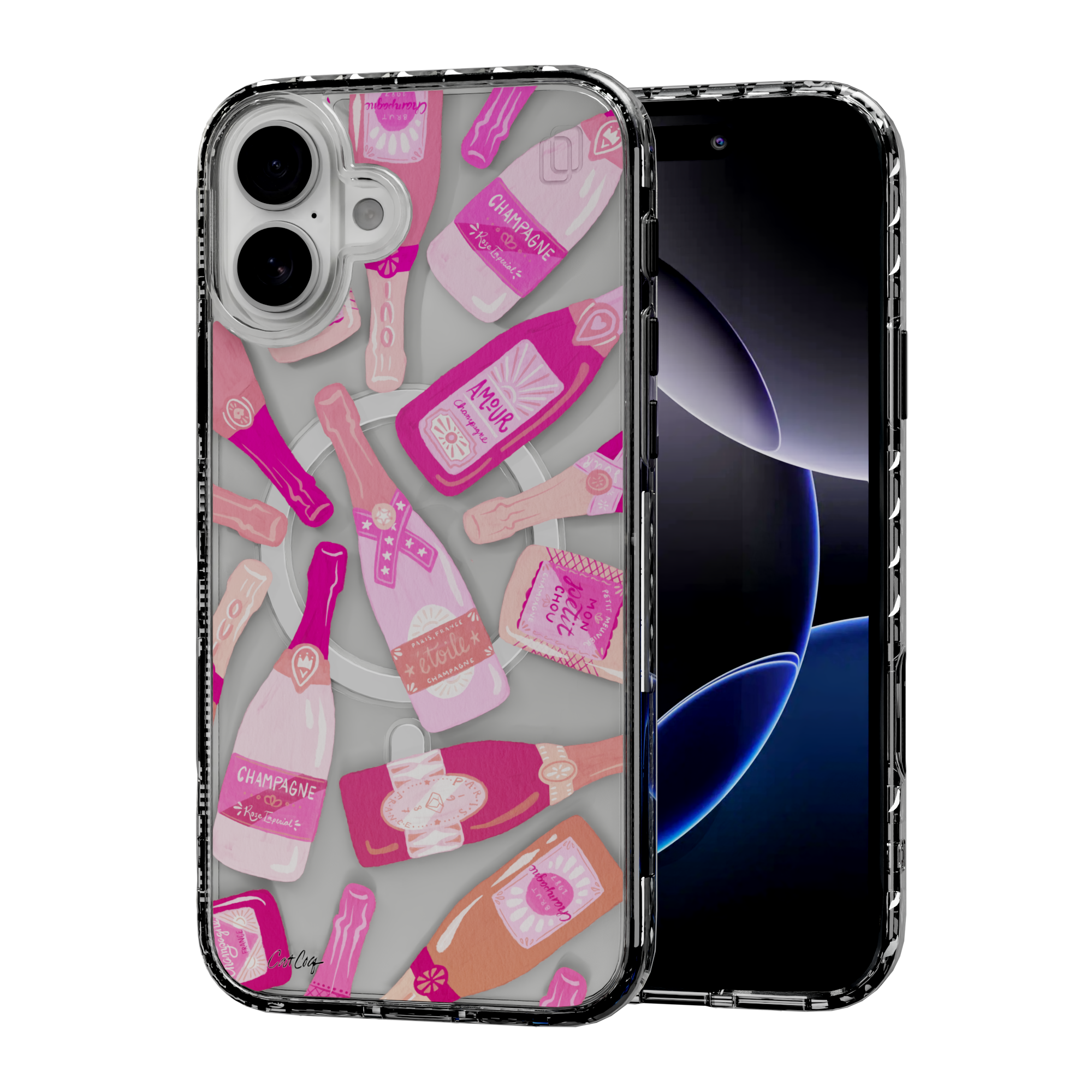 French Champagne by CatCoq | iPhone 16 Series | MagSafe® Case iPhone 16 Plus / Crystal Clear