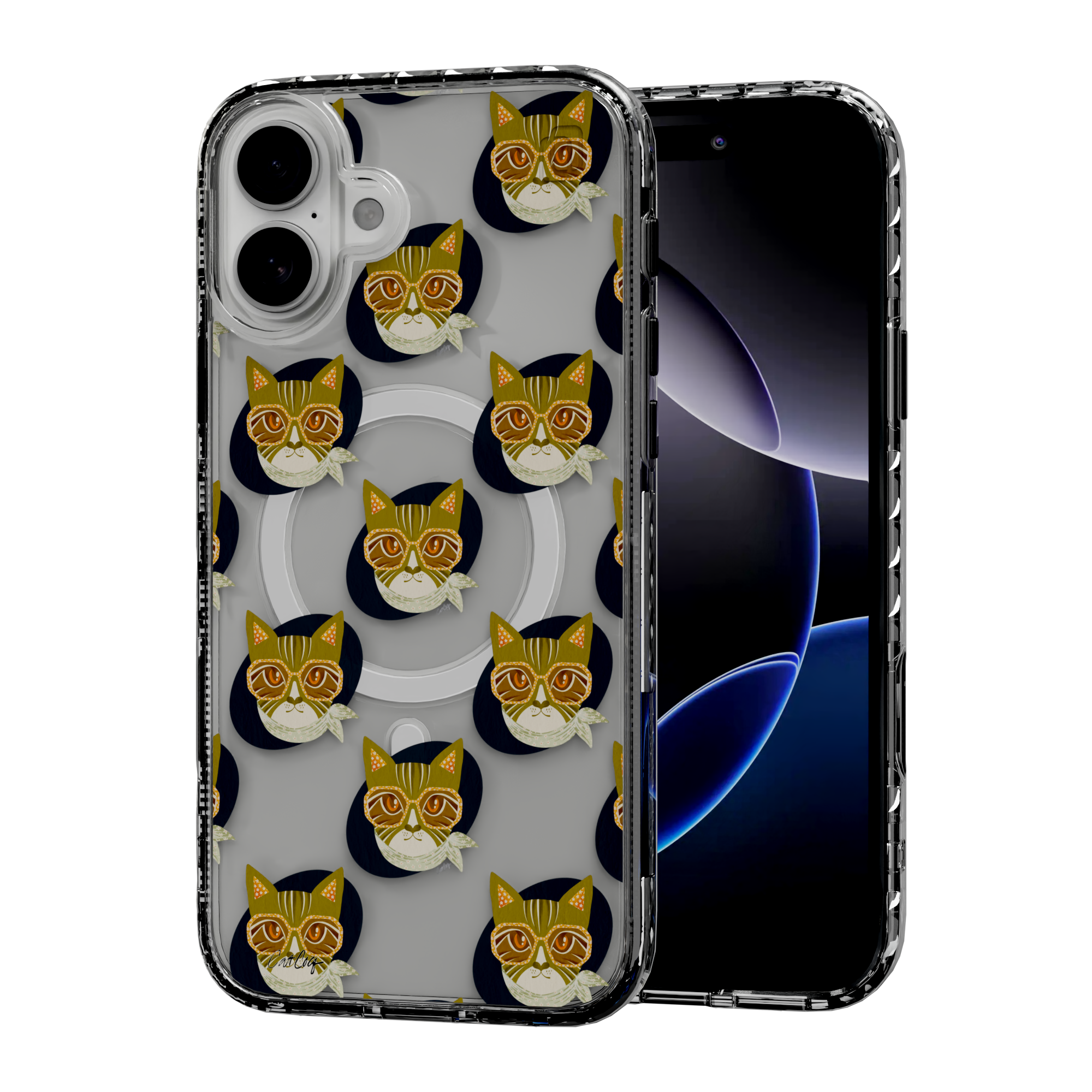 Cattitude by CatCoq | iPhone 16 Series |  MagSafe® Case iPhone 16 Plus / Crystal Clear