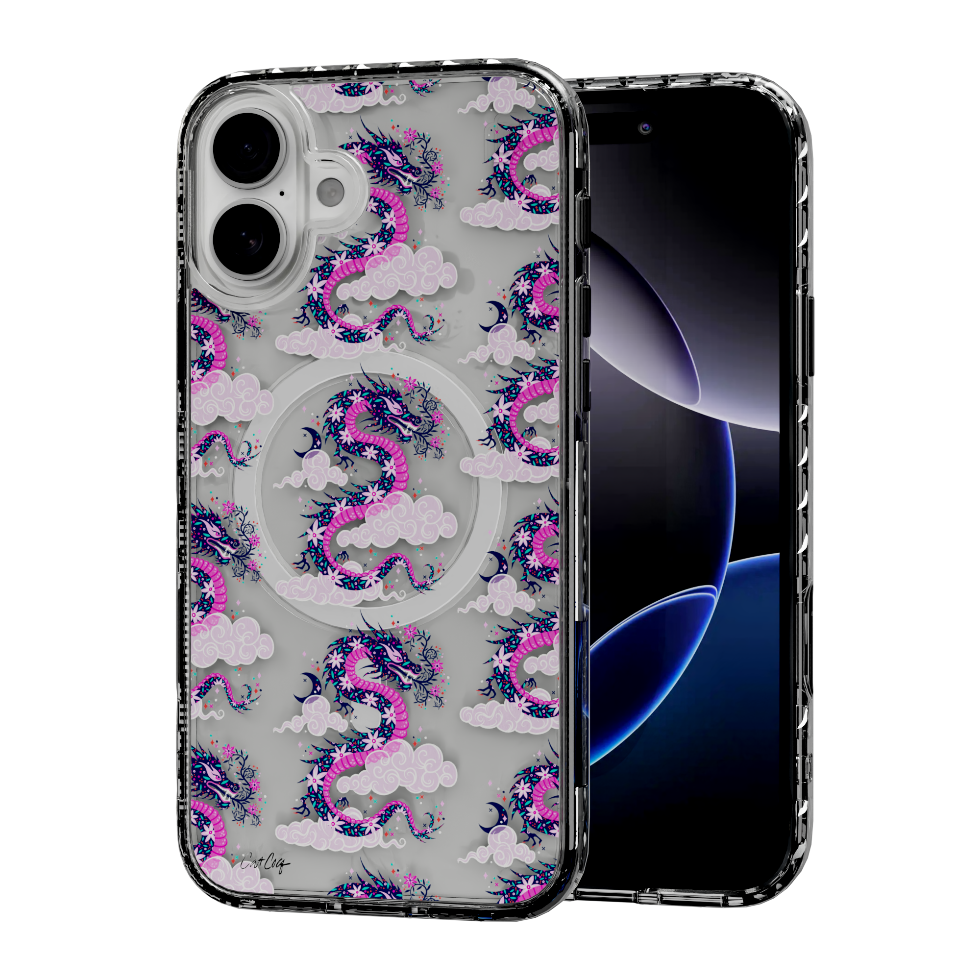 Dream Dragon by CatCoq | iPhone 16 Series | MagSafe® Case iPhone 16 Plus / Crystal Clear