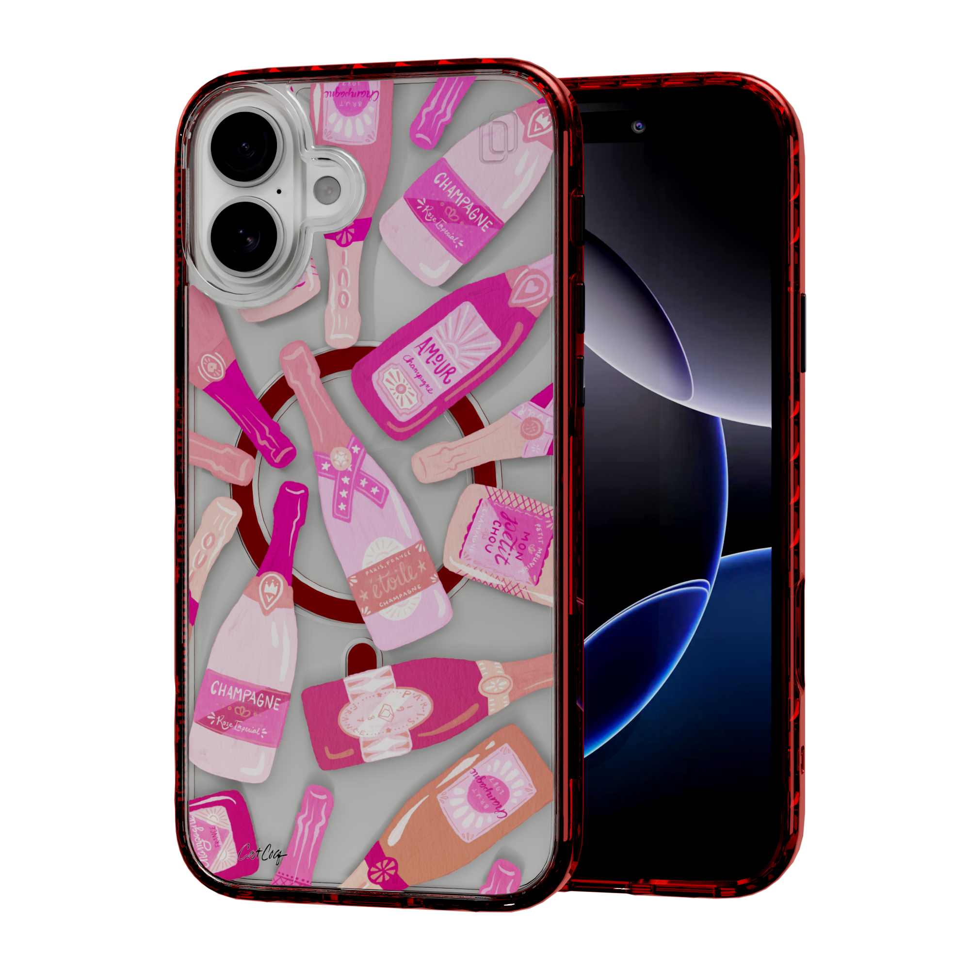 French Champagne by CatCoq | iPhone 16 Series | MagSafe® Case iPhone 16 Plus / Lava Red