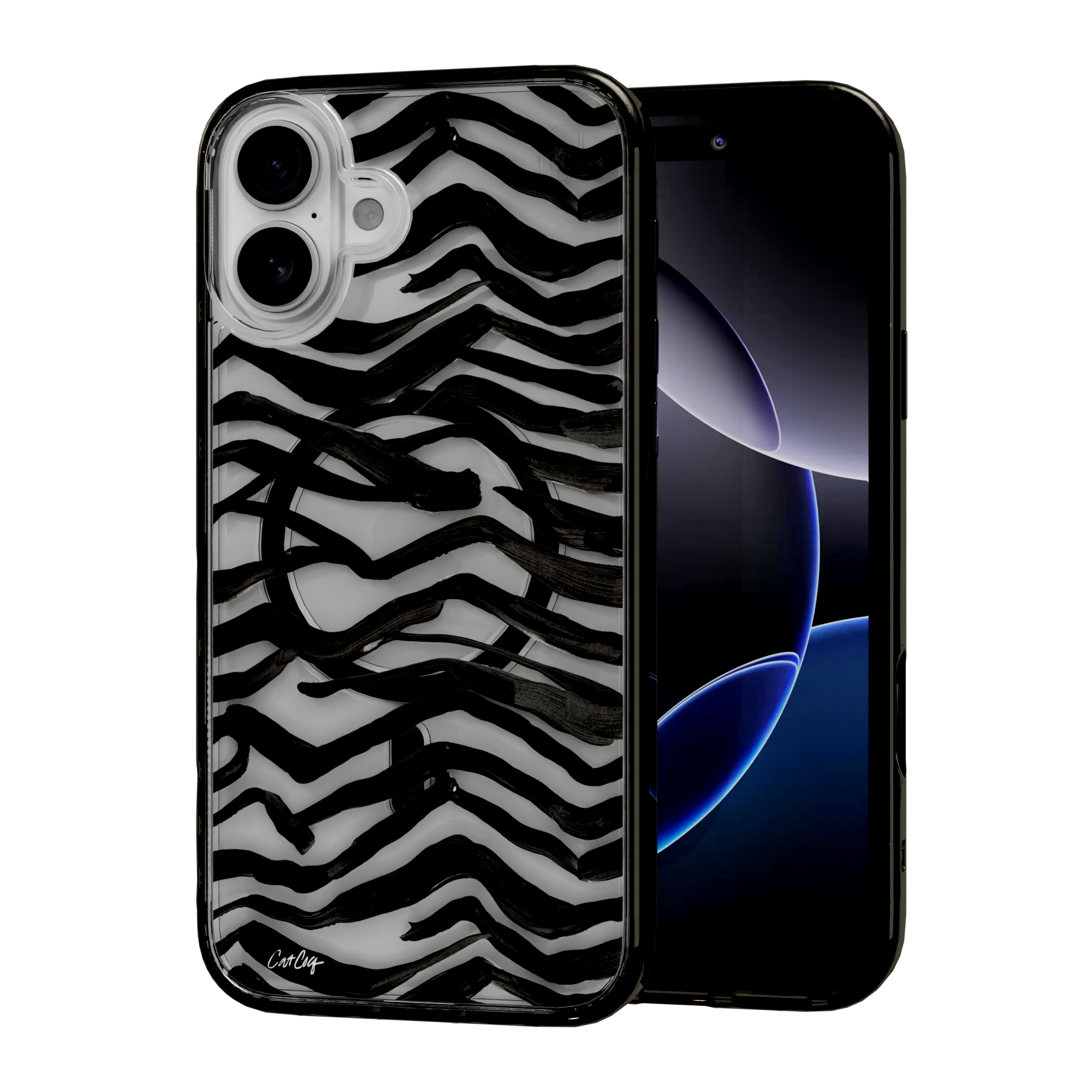 Zebra Black by CatCoq | iPhone 16 Series | MagSafe® Case iPhone 16 Plus / Onyx Black