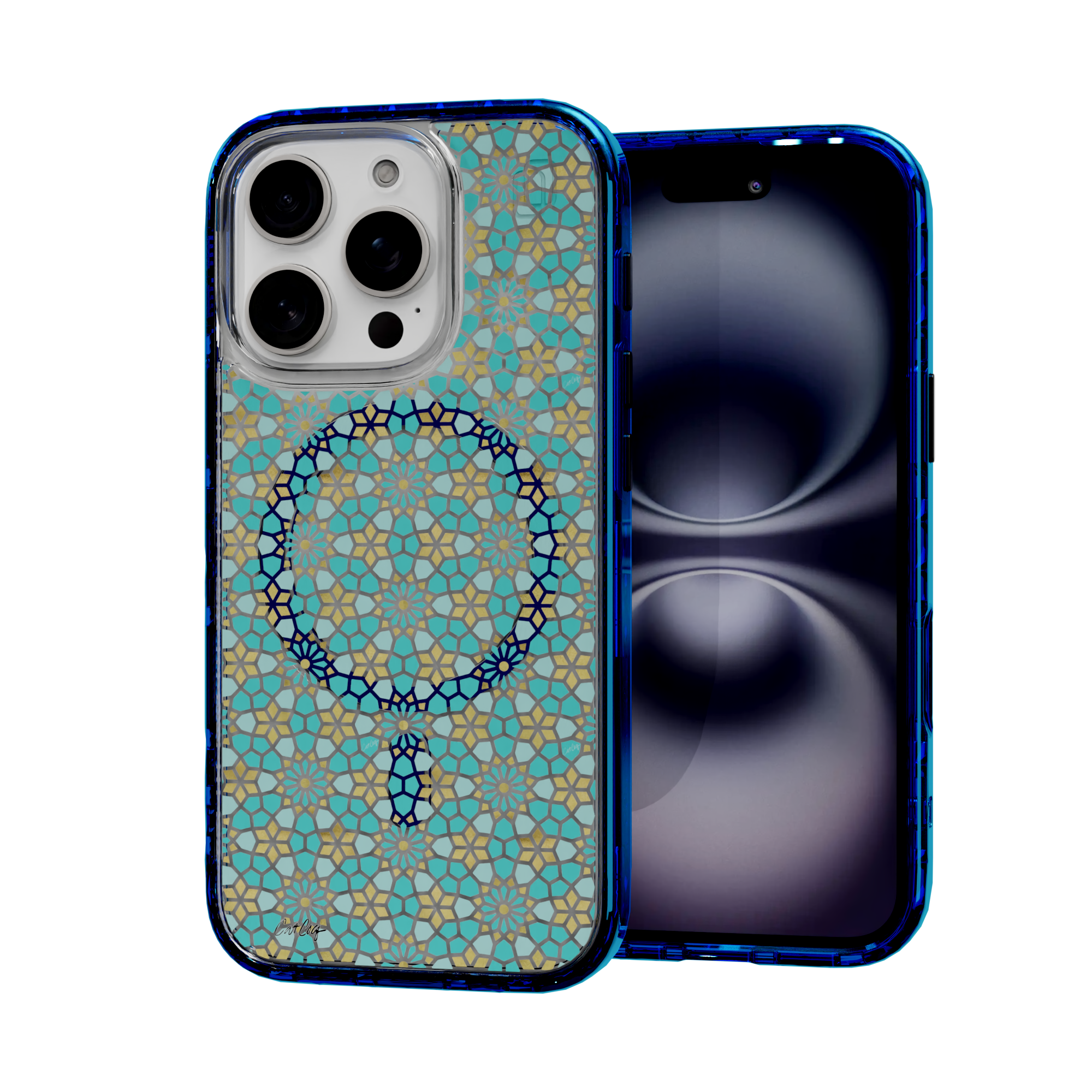 Persian Mint by CatCoq | iPhone 16 Series |  MagSafe® Case iPhone 16 Pro / Bermuda Blue