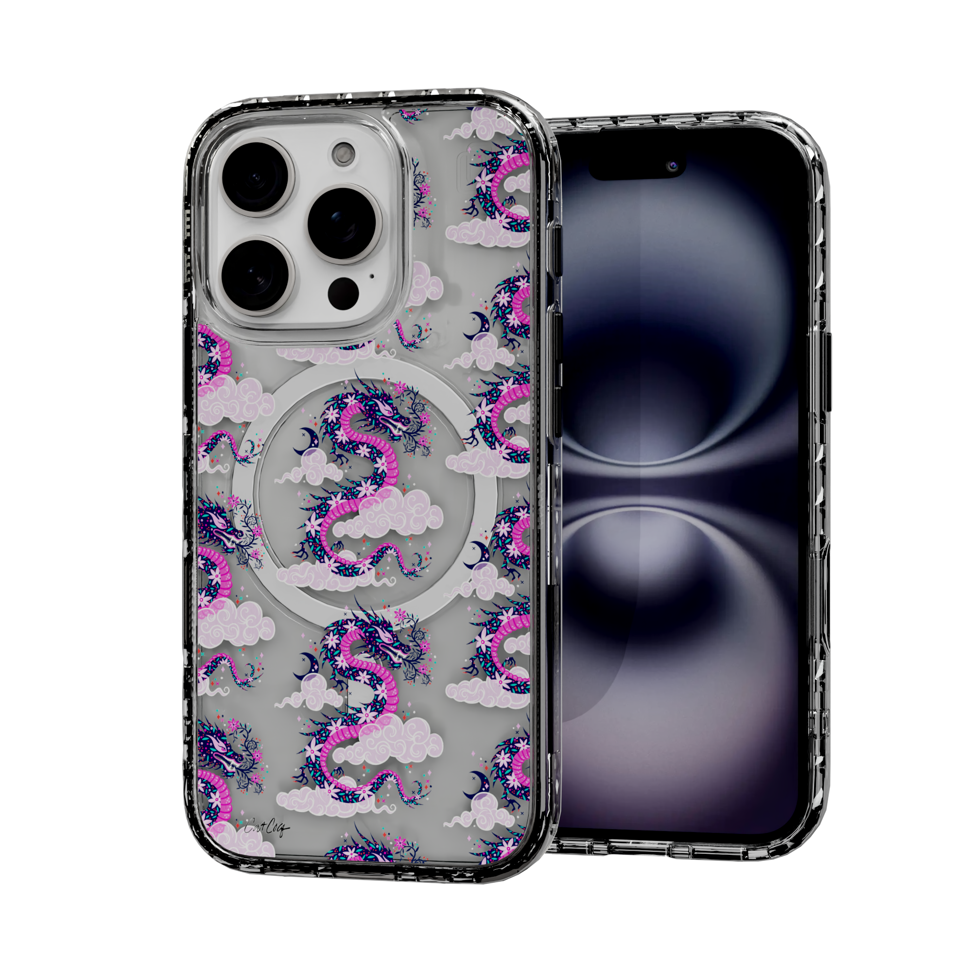 Dream Dragon by CatCoq | iPhone 16 Series | MagSafe® Case iPhone 16 Pro / Crystal Clear