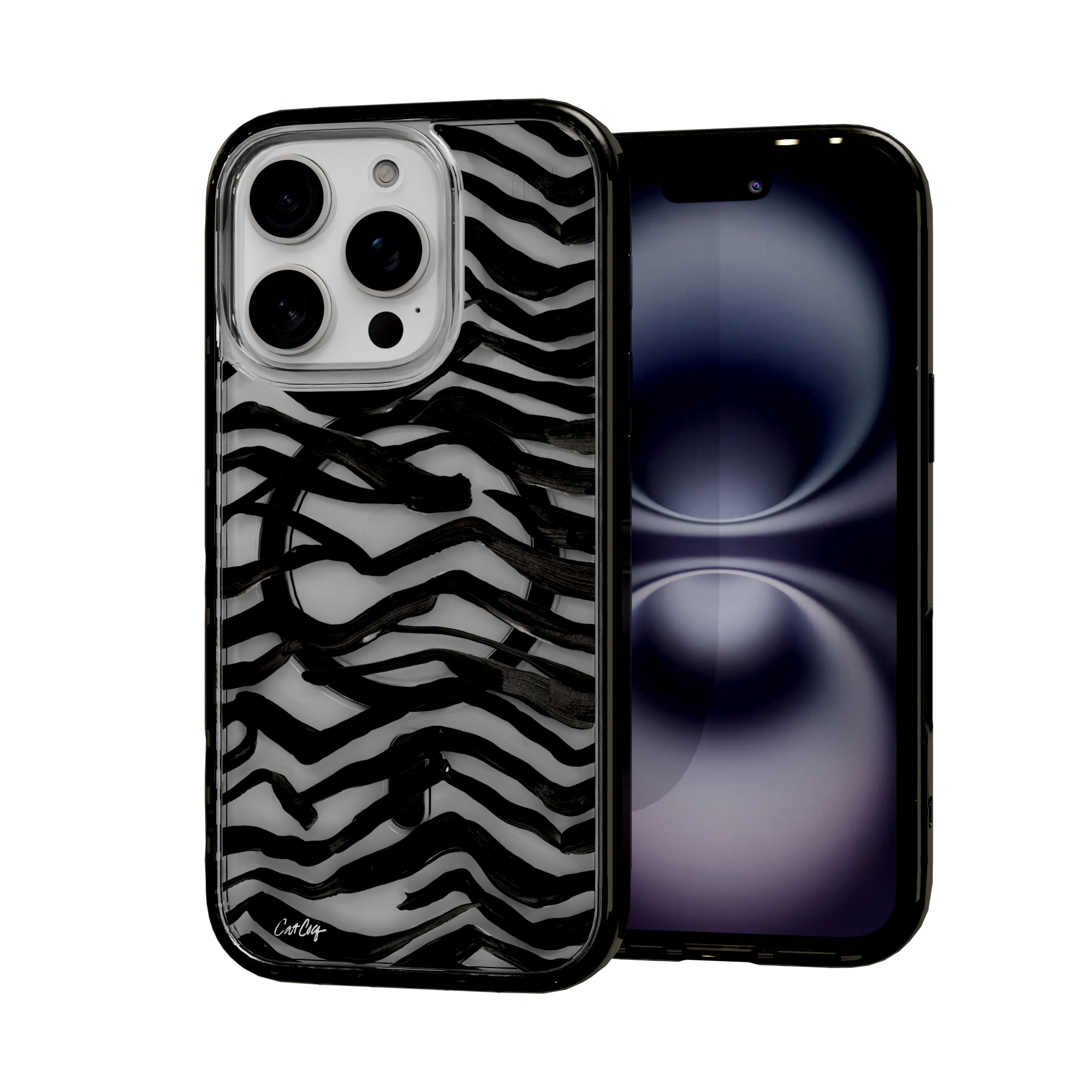 Zebra Black by CatCoq | iPhone 16 Series | MagSafe® Case iPhone 16 Pro / Onyx Black