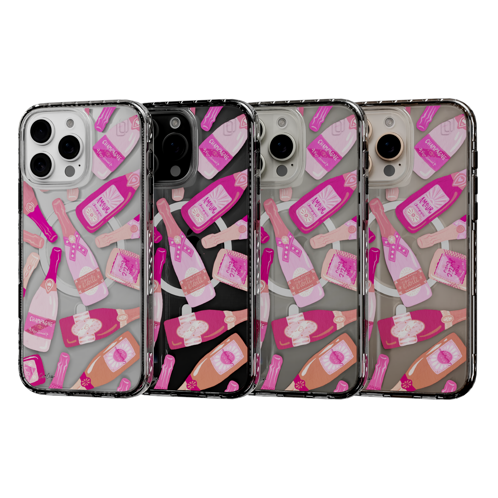 French Champagne by CatCoq | iPhone 16 Series | MagSafe® Case iPhone 16 Pro Max / Crystal Clear