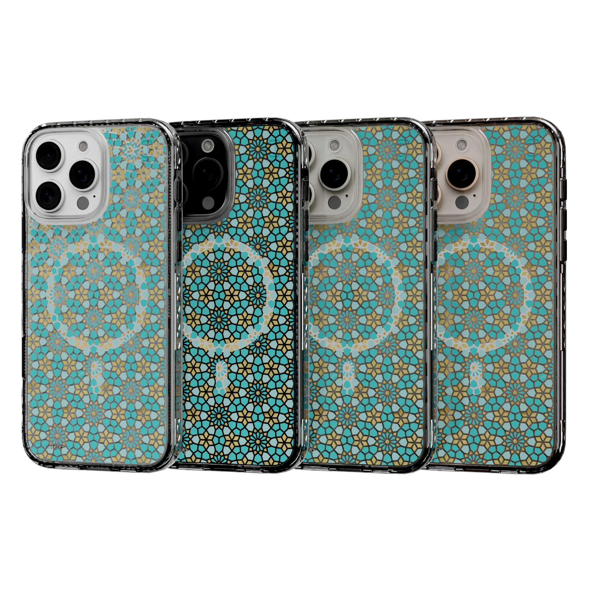 Persian Mint by CatCoq | iPhone 16 Series |  MagSafe® Case iPhone 16 Pro Max / Crystal Clear