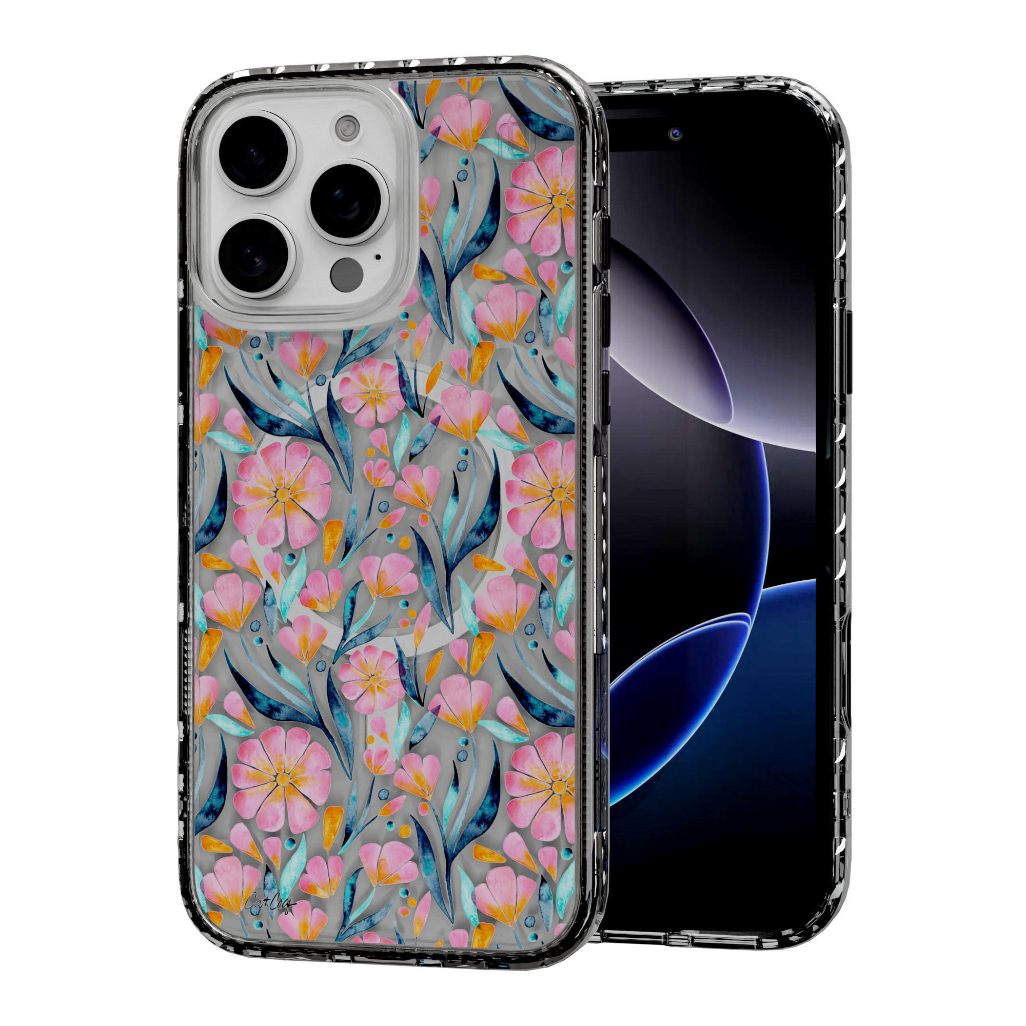 Sweet Florals by CatCoq | iPhone 16 Series | MagSafe® Case iPhone 16 Pro Max / Crystal Clear