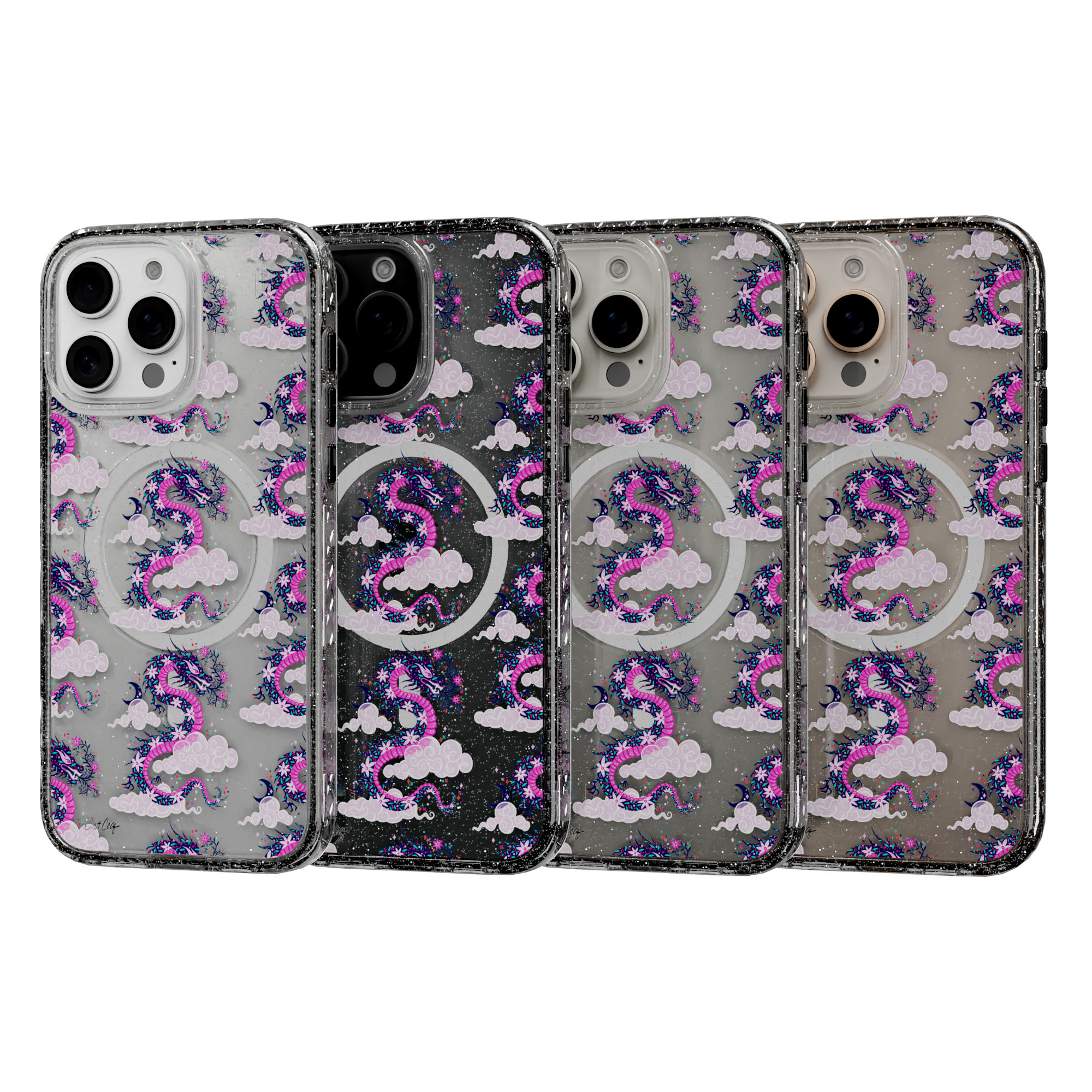 Dream Dragon by CatCoq | iPhone 16 Series | MagSafe® Case iPhone 16 Pro Max / Crystal Clear Sparkle