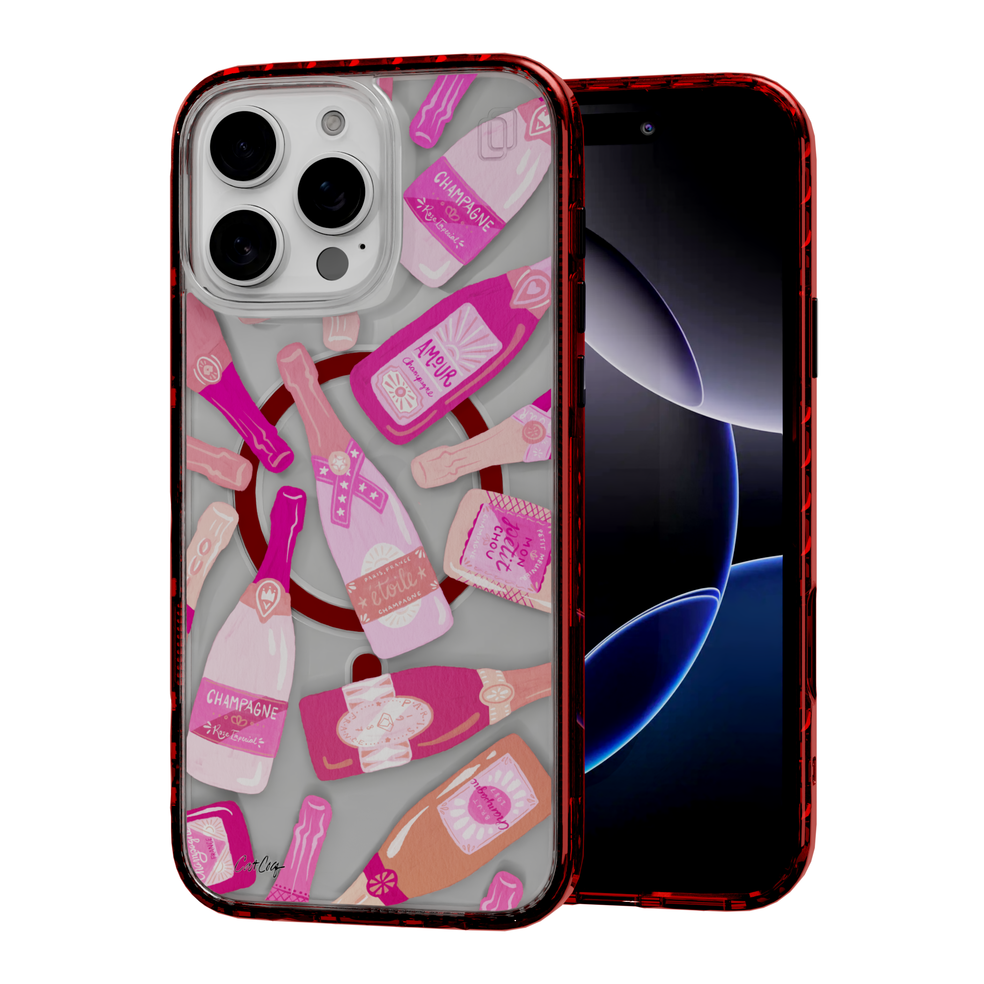 French Champagne by CatCoq | iPhone 16 Series | MagSafe® Case iPhone 16 Pro Max / Lava Red