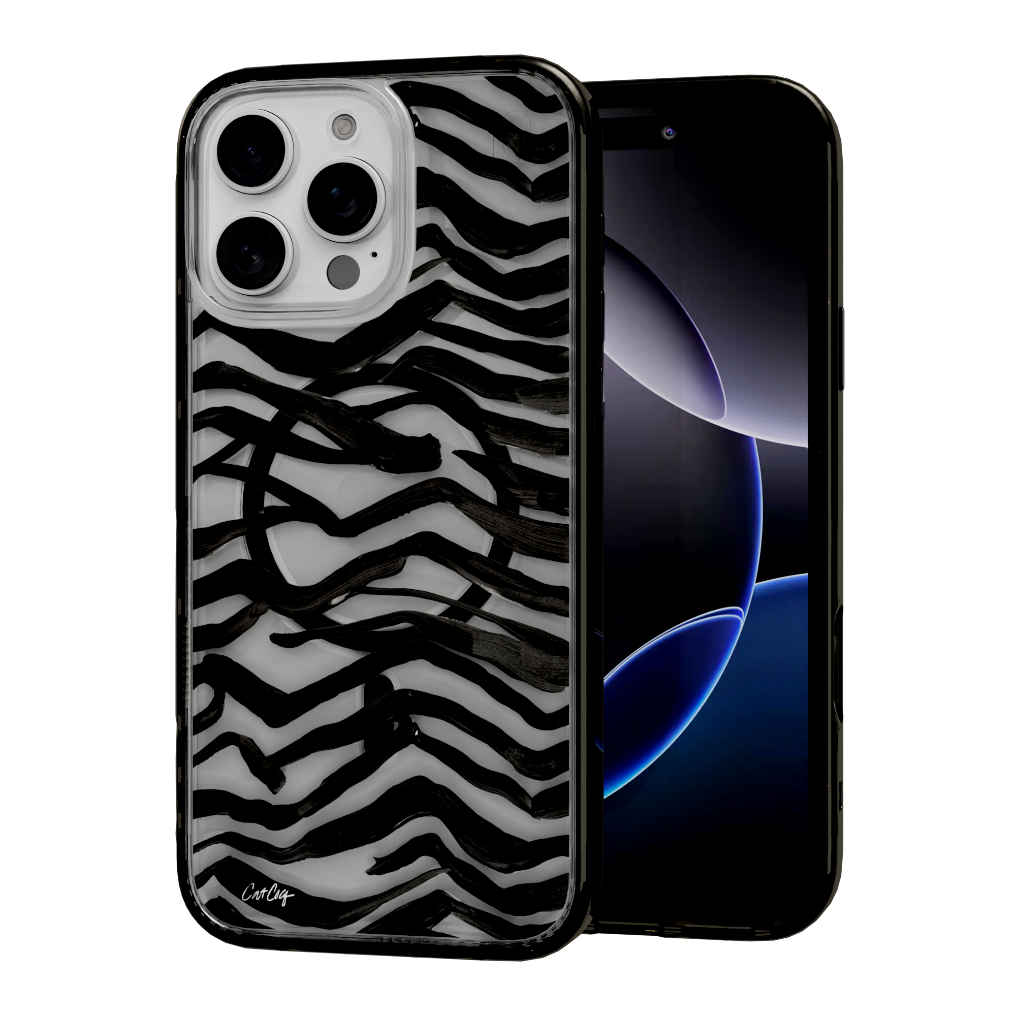 Zebra Black by CatCoq | iPhone 16 Series | MagSafe® Case iPhone 16 Pro Max / Onyx Black