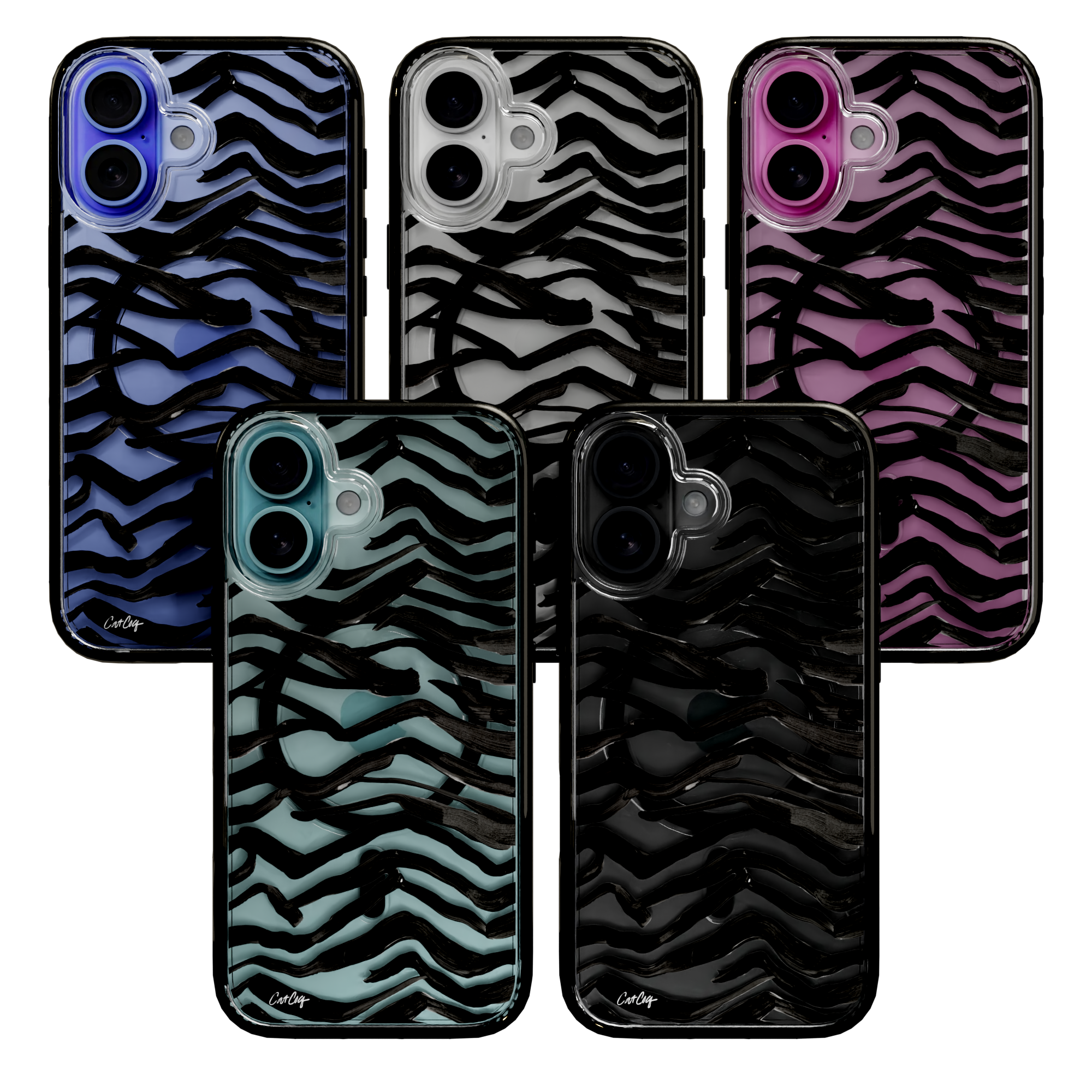 Zebra Black by CatCoq | iPhone 16 Series | MagSafe® Case iPhone 16 Pro Max / Onyx Black