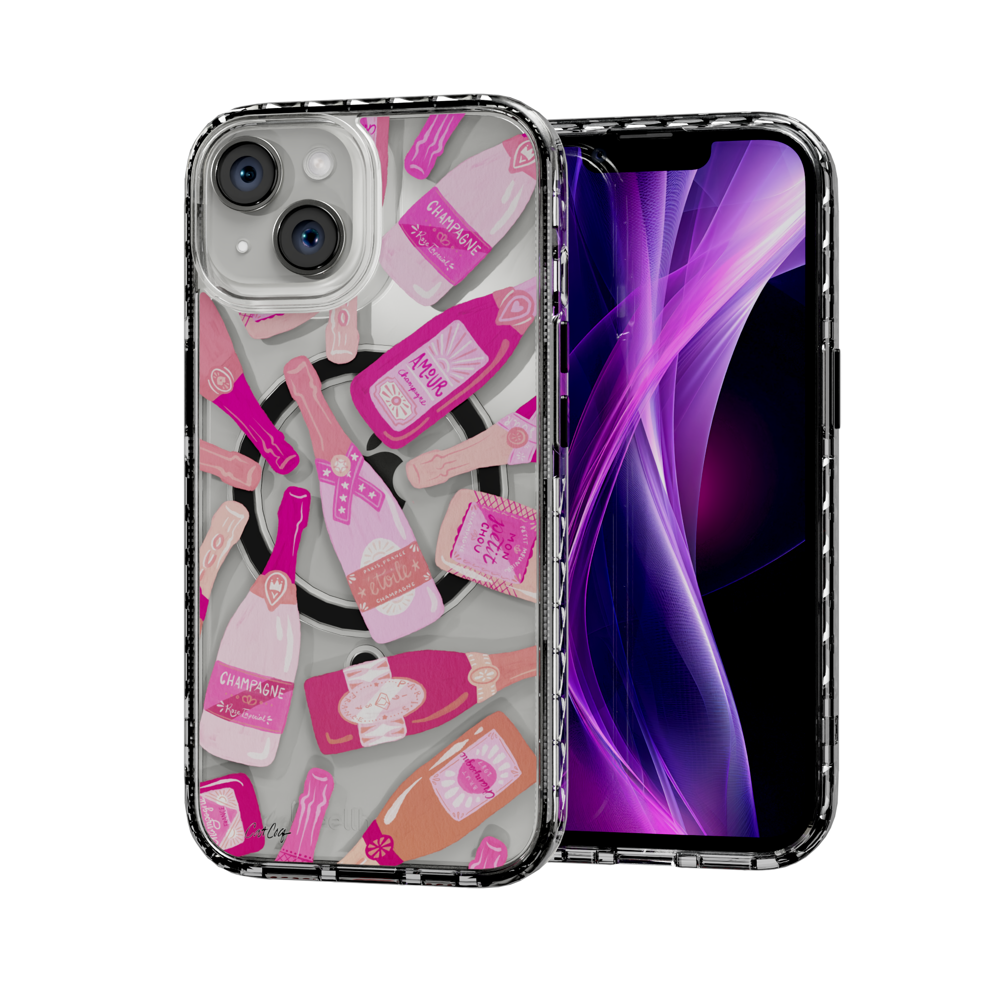 French Champagne by CatCoq | iPhone 14 Series | MagSafe® Case iPhone 14 / Crystal Clear