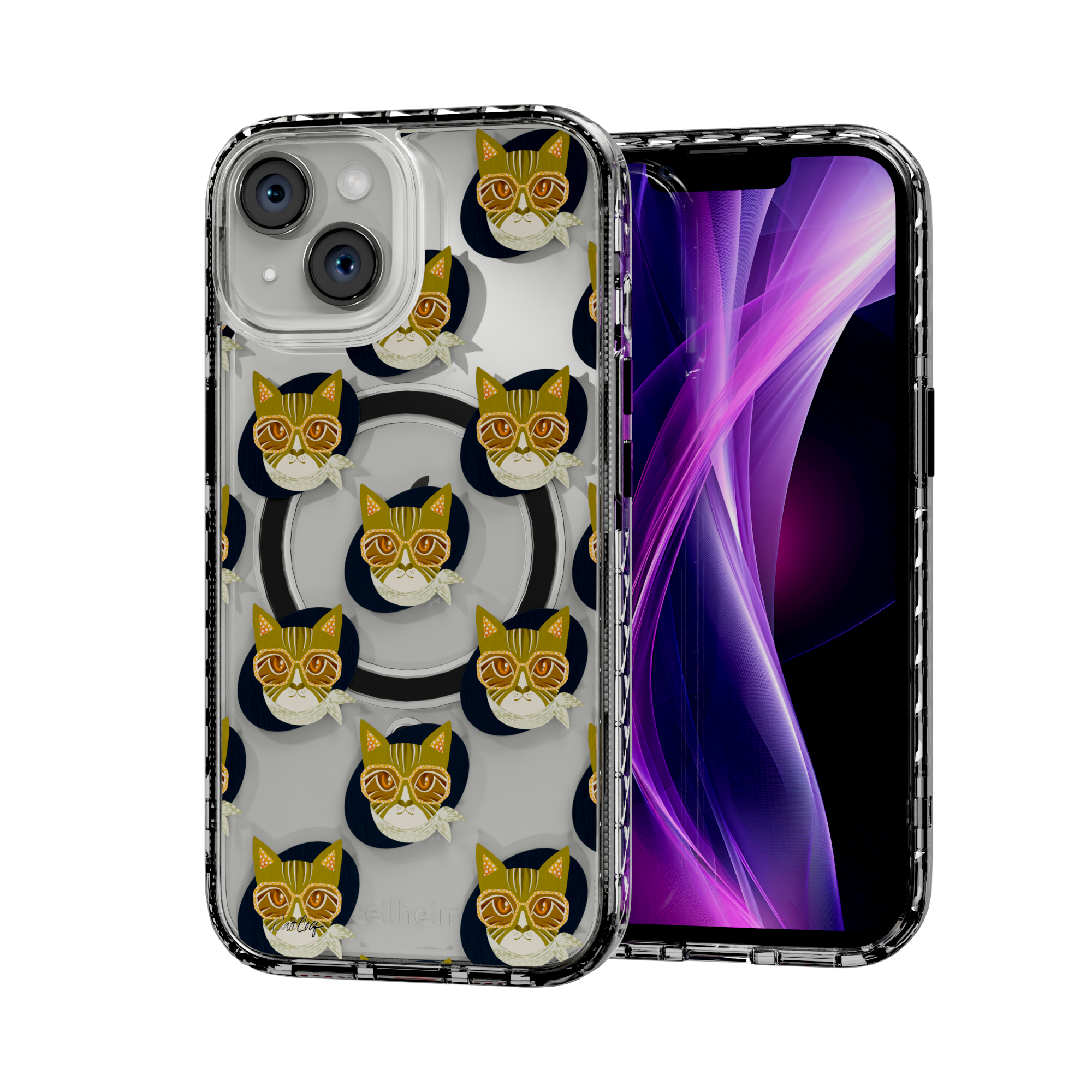 Cattitude by CatCoq | iPhone 14 Series | MagSafe® Case iPhone 14 / Crystal Clear