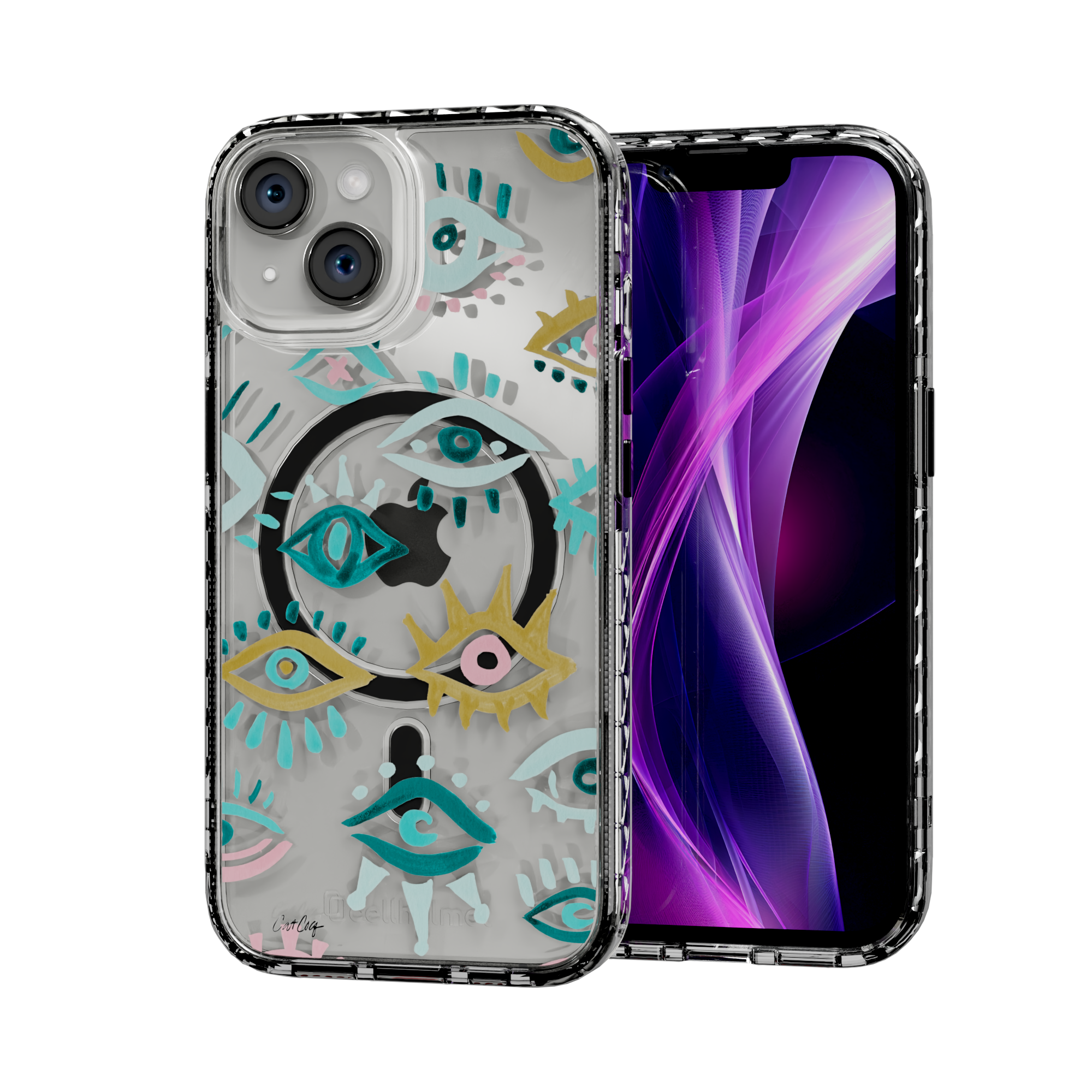 Mystic Eyes by CatCoq | iPhone 14 Series | MagSafe® Case iPhone 14 / Crystal Clear