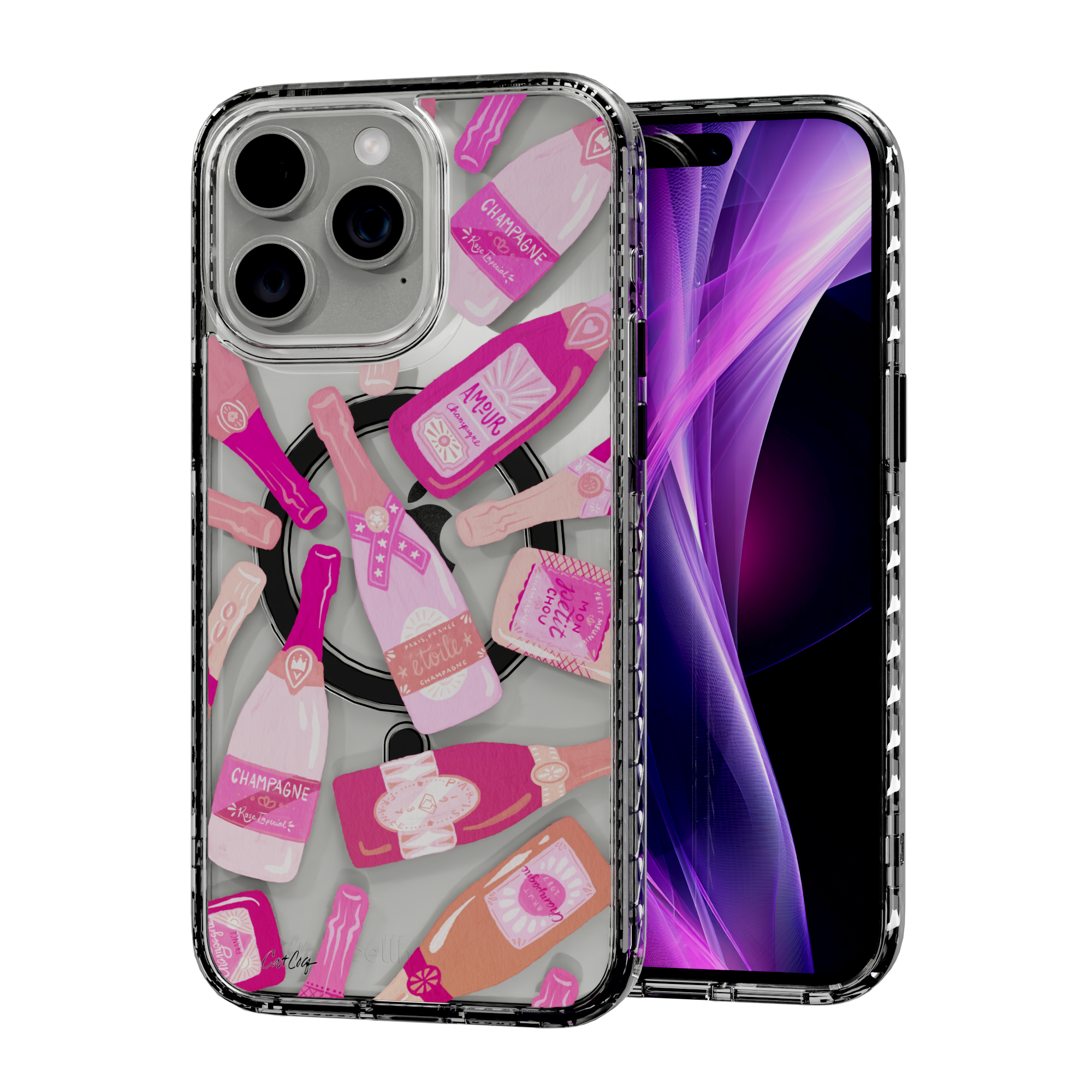 French Champagne by CatCoq | iPhone 14 Series | MagSafe® Case iPhone 14 Pro Max / Crystal Clear