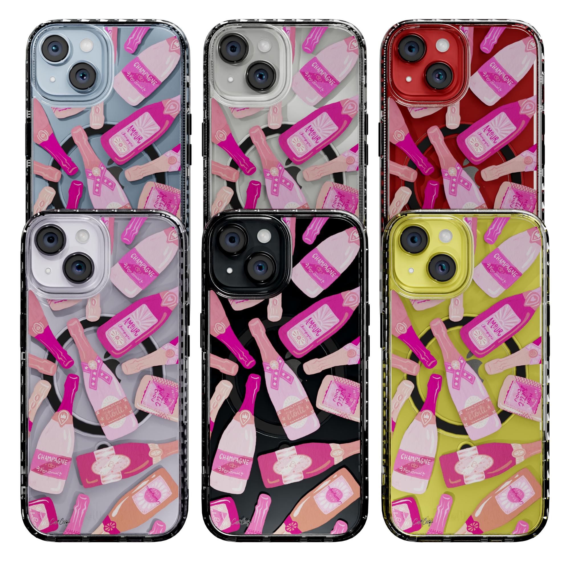 French Champagne by CatCoq | iPhone 14 Series | MagSafe® Case iPhone 14 Pro Max / Crystal Clear