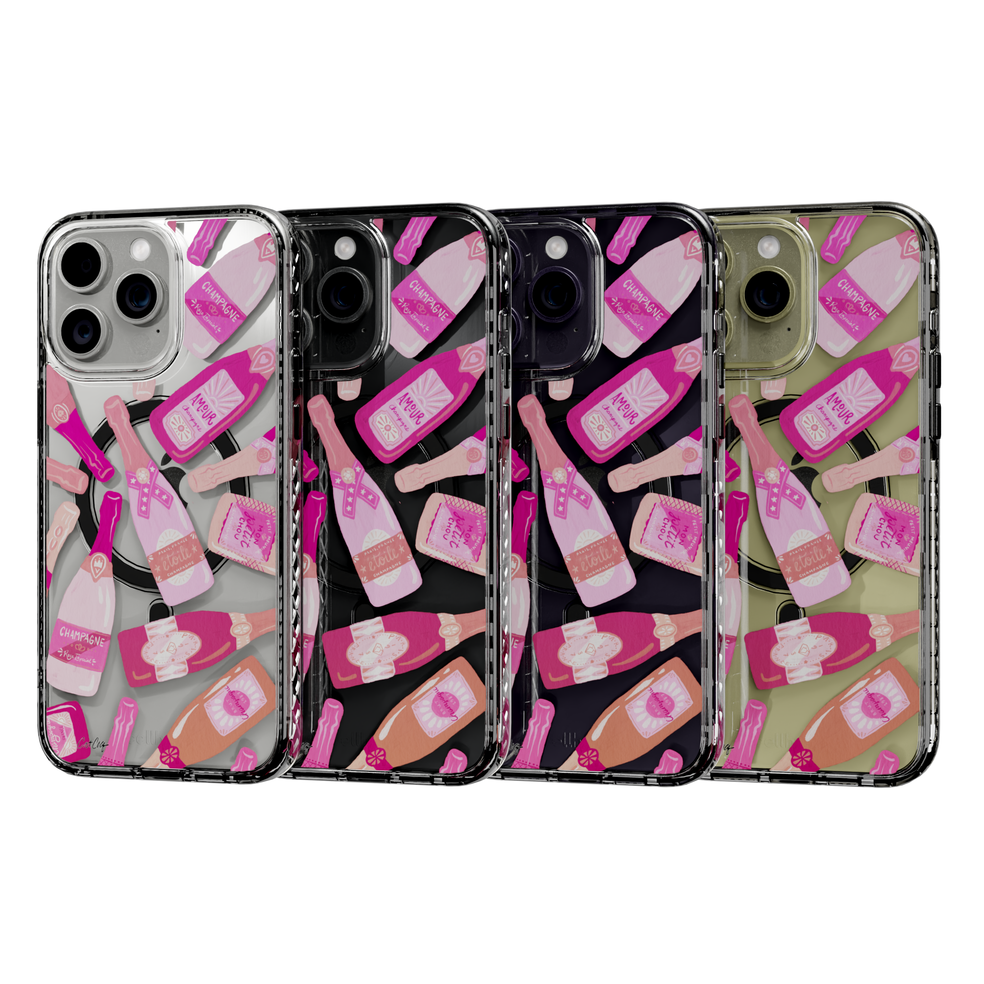 French Champagne by CatCoq | iPhone 14 Series | MagSafe® Case iPhone 14 Pro Max / Crystal Clear
