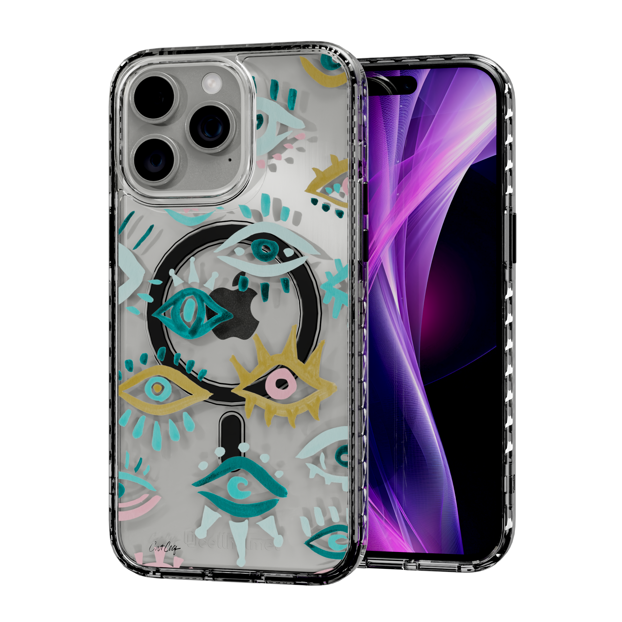 Mystic Eyes by CatCoq | iPhone 14 Series | MagSafe® Case iPhone 14 Pro Max / Crystal Clear
