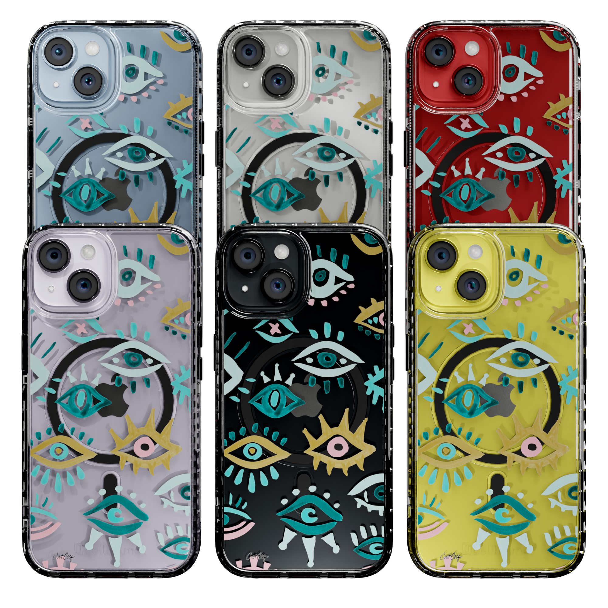 Mystic Eyes by CatCoq | iPhone 14 Series | MagSafe® Case iPhone 14 Pro Max / Crystal Clear