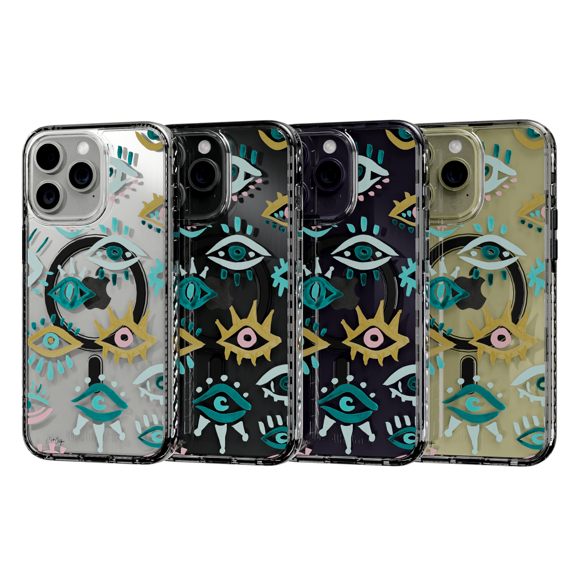 Mystic Eyes by CatCoq | iPhone 14 Series | MagSafe® Case iPhone 14 Pro Max / Crystal Clear