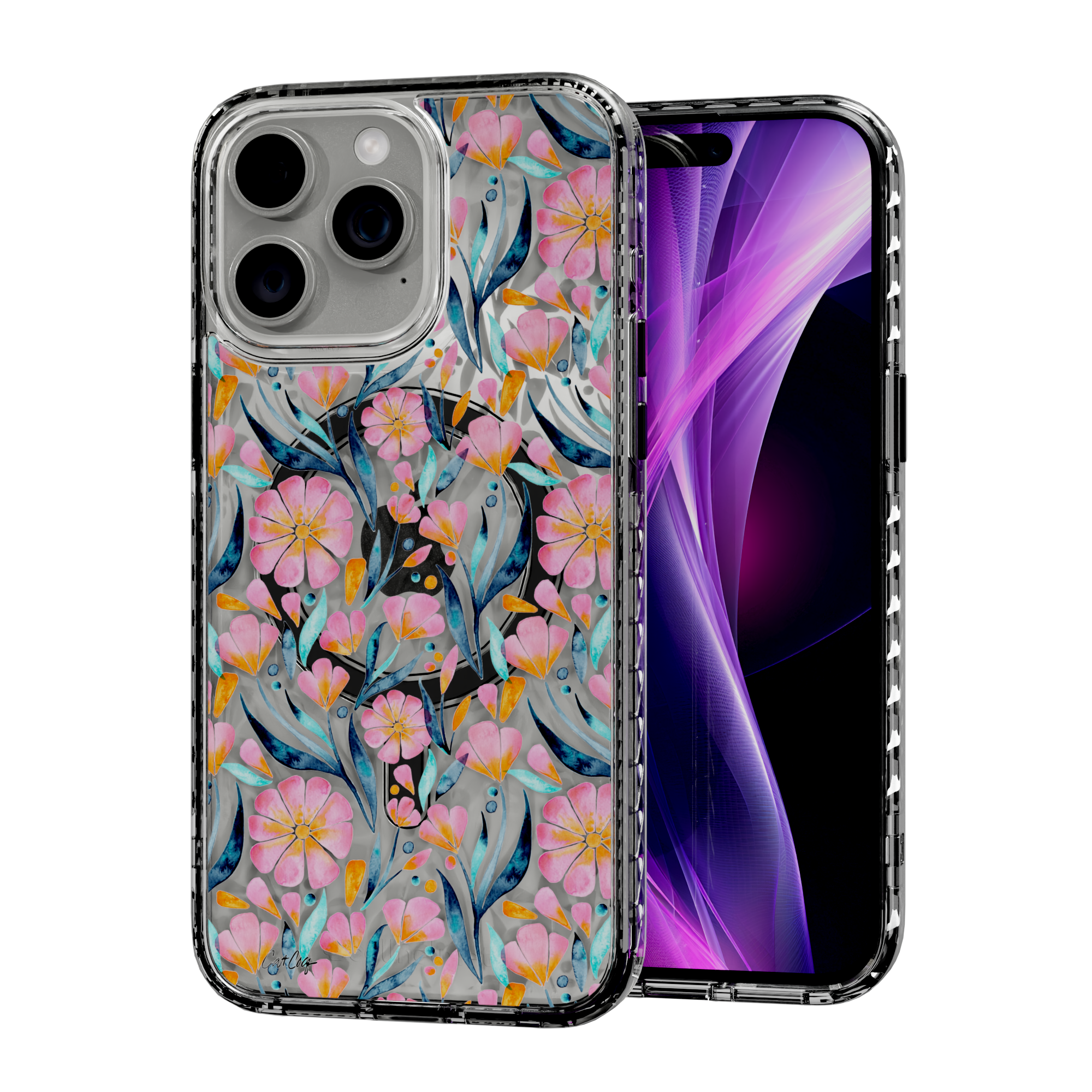 Sweet Florals by CatCoq | iPhone 14 Series | MagSafe® Case iPhone 14 Pro Max / Crystal Clear