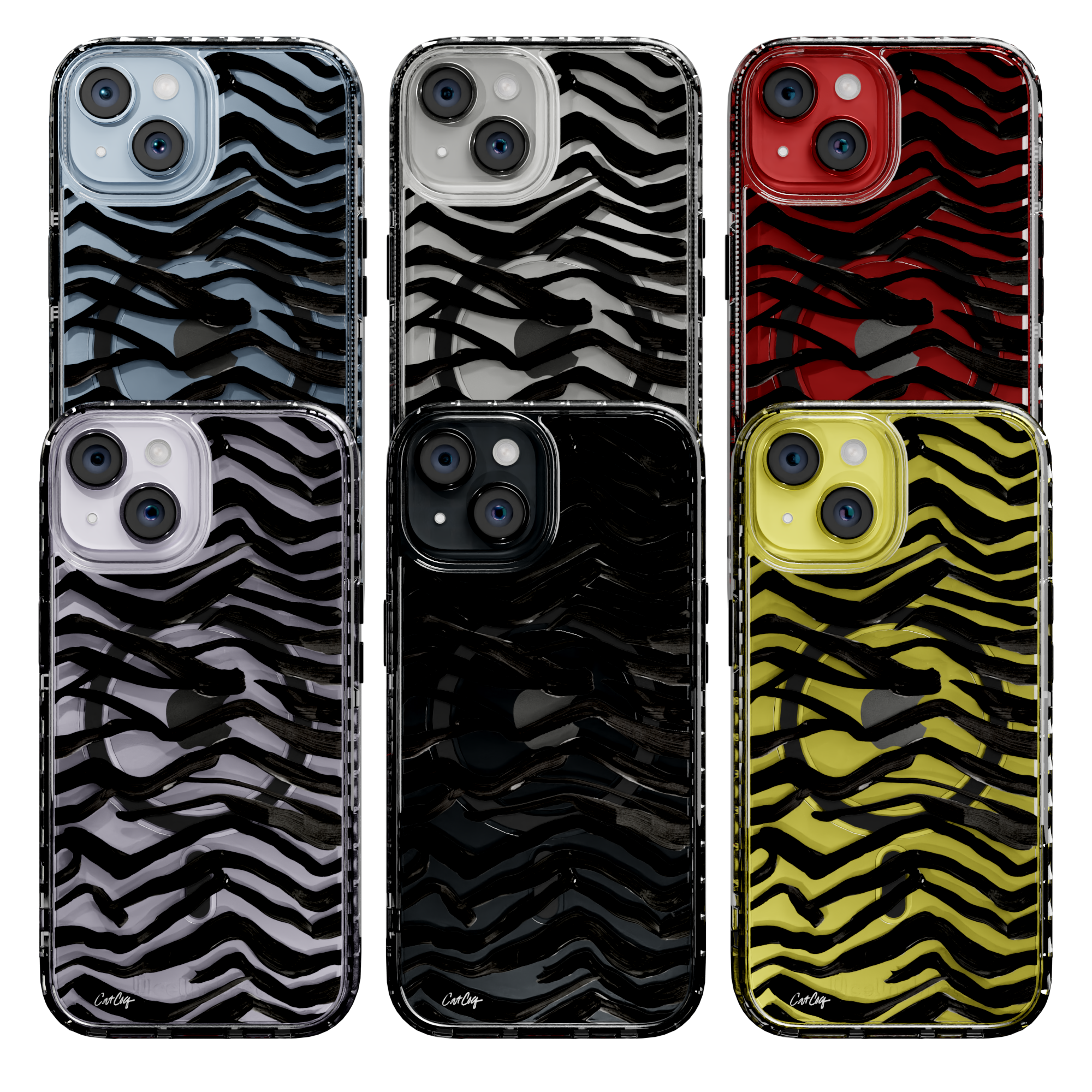 Zebra Black by CatCoq | iPhone 14 Series | MagSafe® Case iPhone 14 Pro Max / Crystal Clear