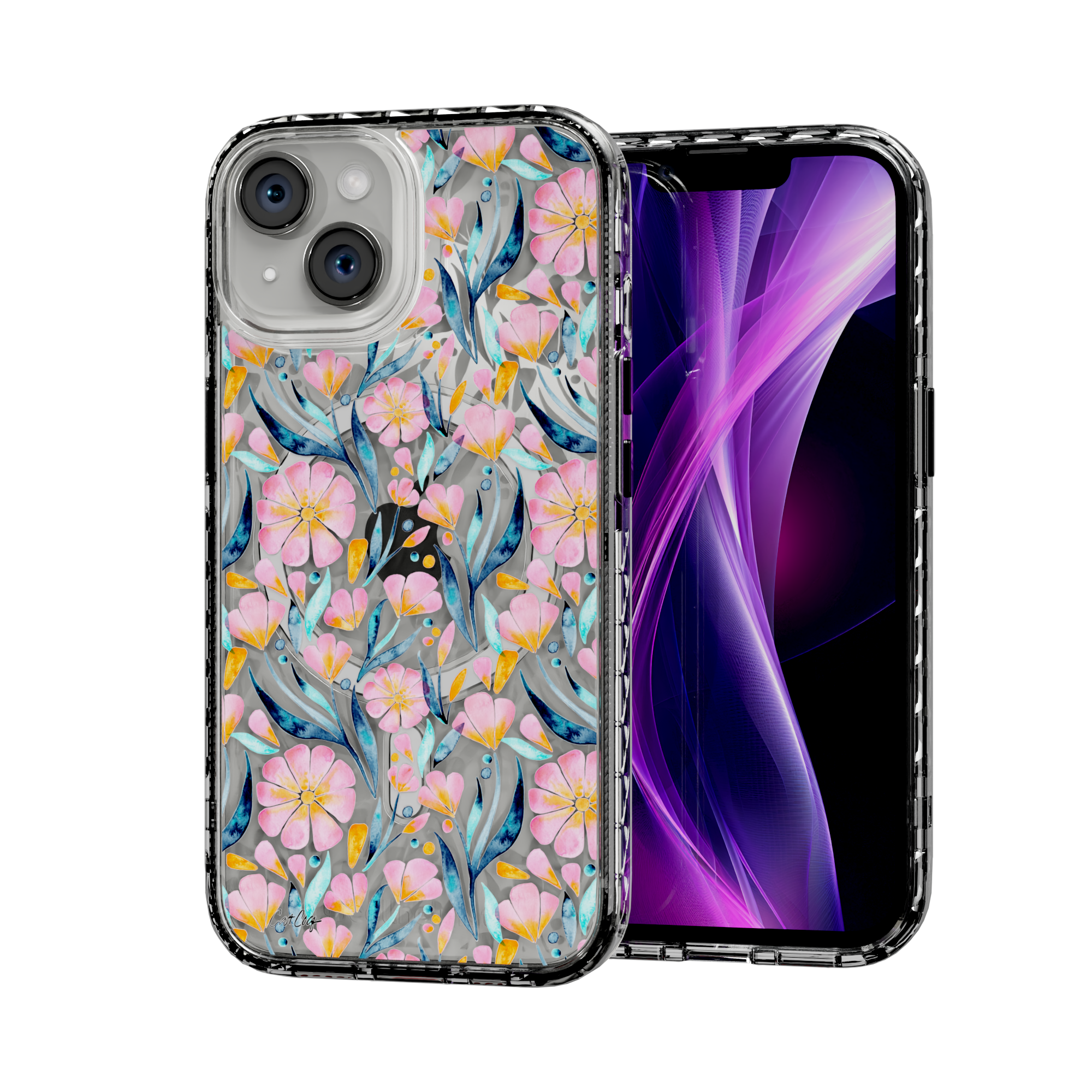 Sweet Florals by CatCoq | iPhone 15 Series | MagSafe® Case iPhone 15 / Crystal Clear