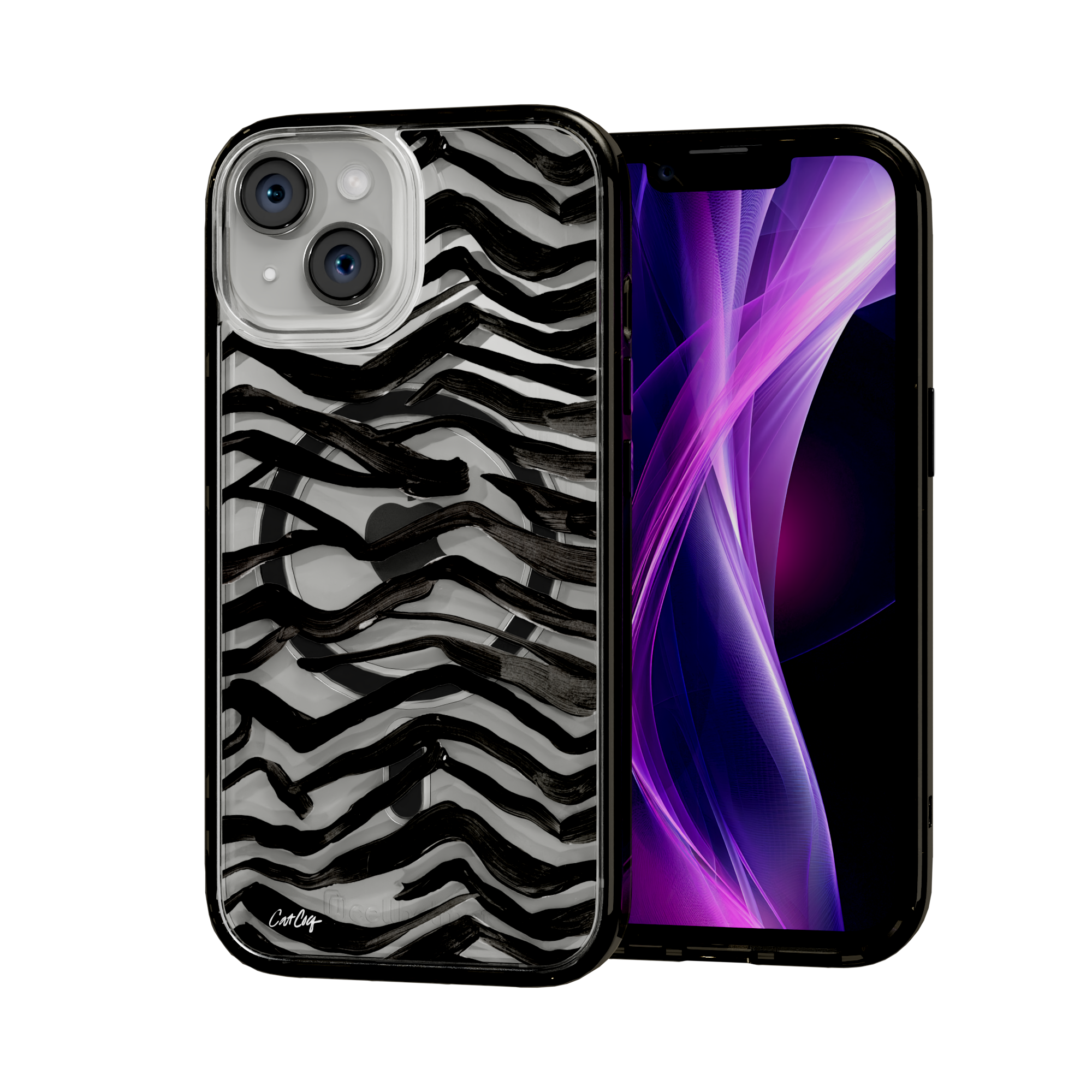 Zebra Black by CatCoq | iPhone 15 Series | MagSafe® Case iPhone 15 / Onyx Black