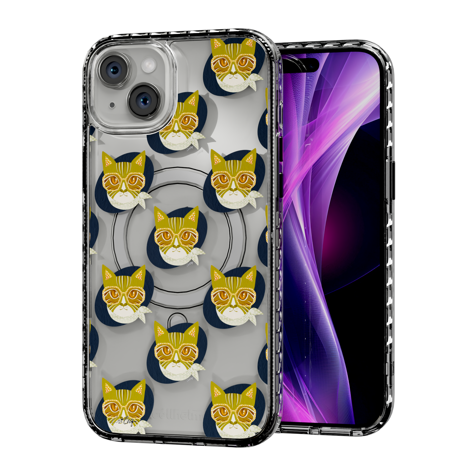 Cattitude by CatCoq | iPhone 15 Series | MagSafe® Case iPhone 15 Plus / Crystal Clear
