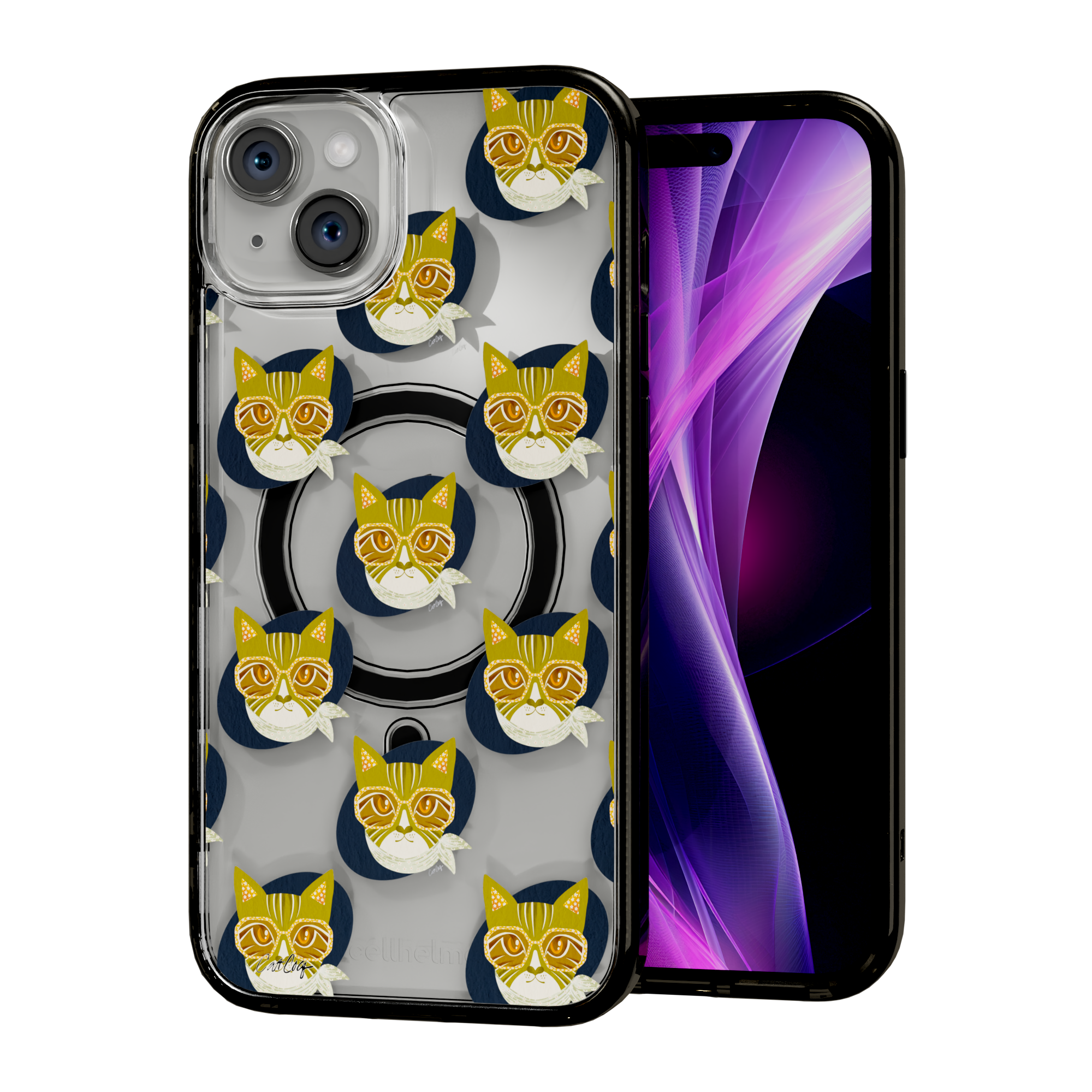 Cattitude by CatCoq | iPhone 15 Series | MagSafe® Case iPhone 15 Plus / Onyx Black