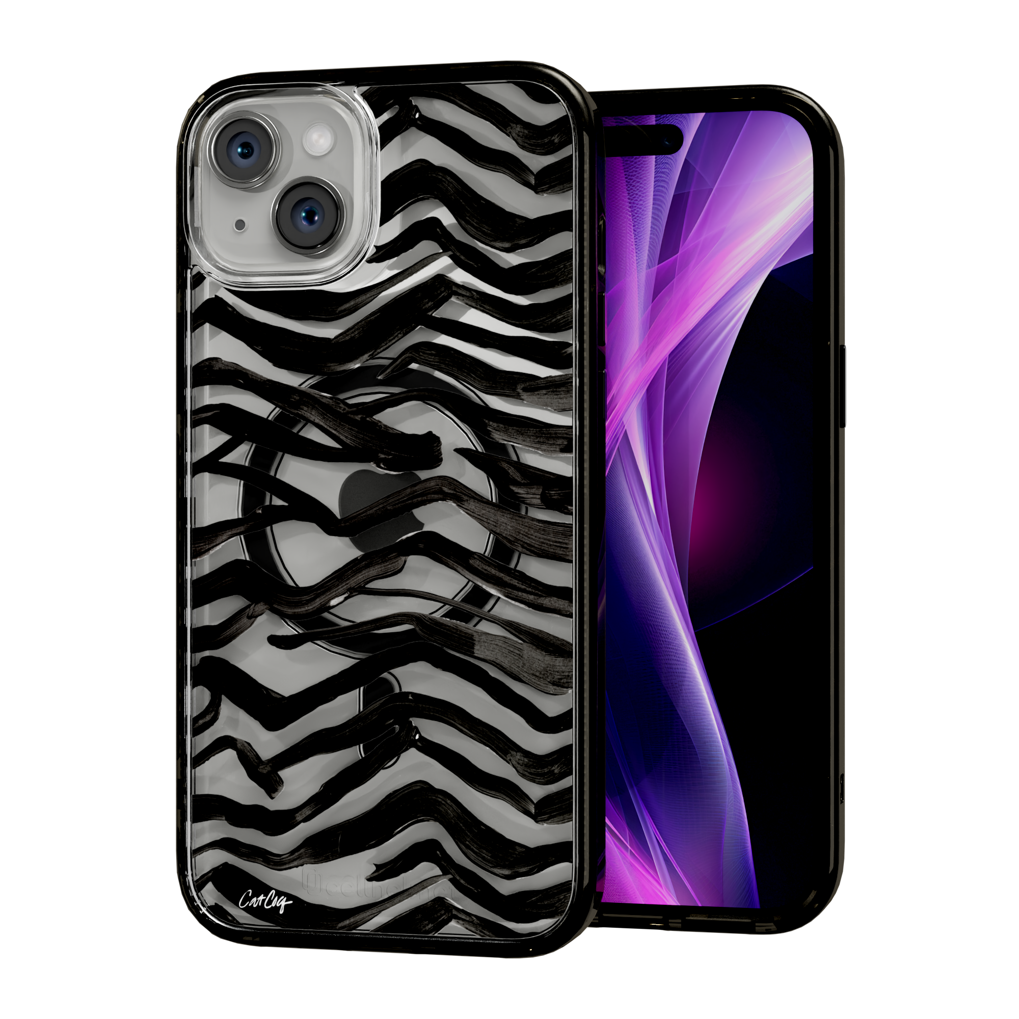 Zebra Black by CatCoq | iPhone 15 Series | MagSafe® Case iPhone 15 Plus / Onyx Black