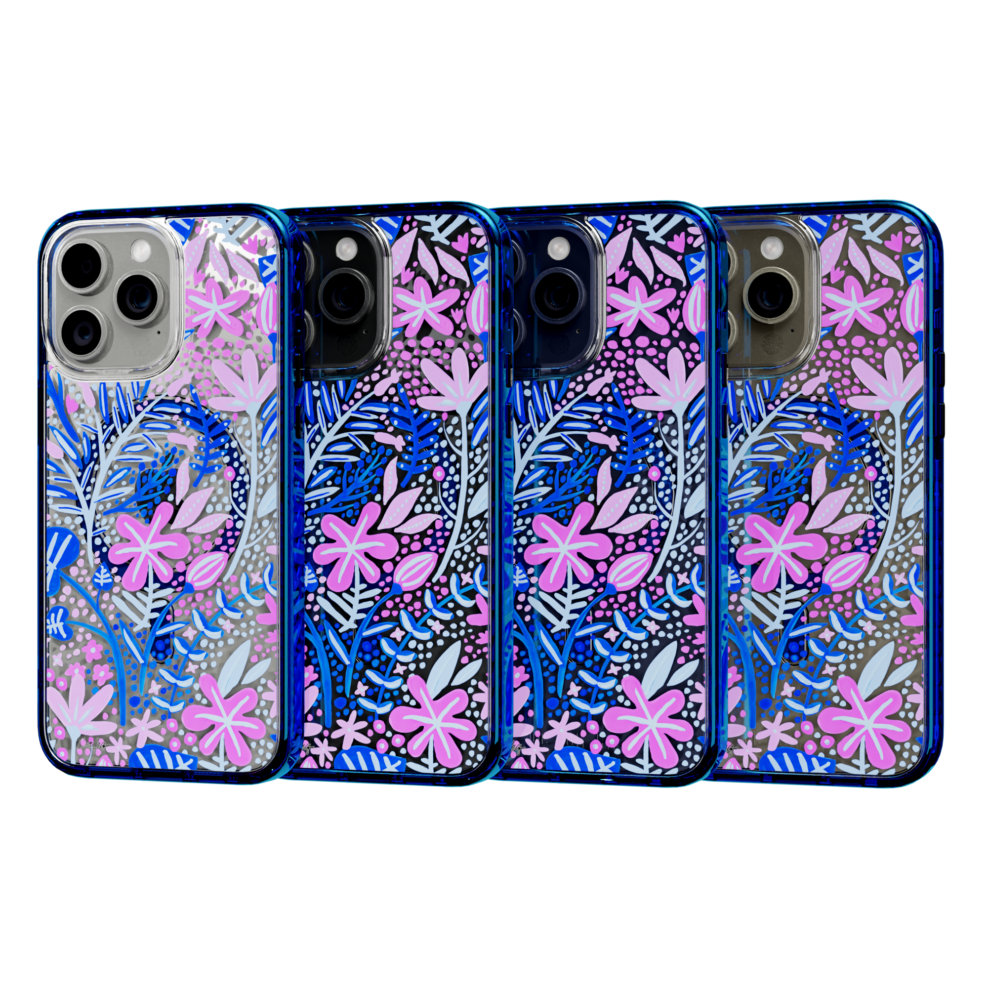 Garden Indigo by CatCoq | iPhone 15 Series | MagSafe® Case iPhone 15 Pro Max / Bermuda Blue