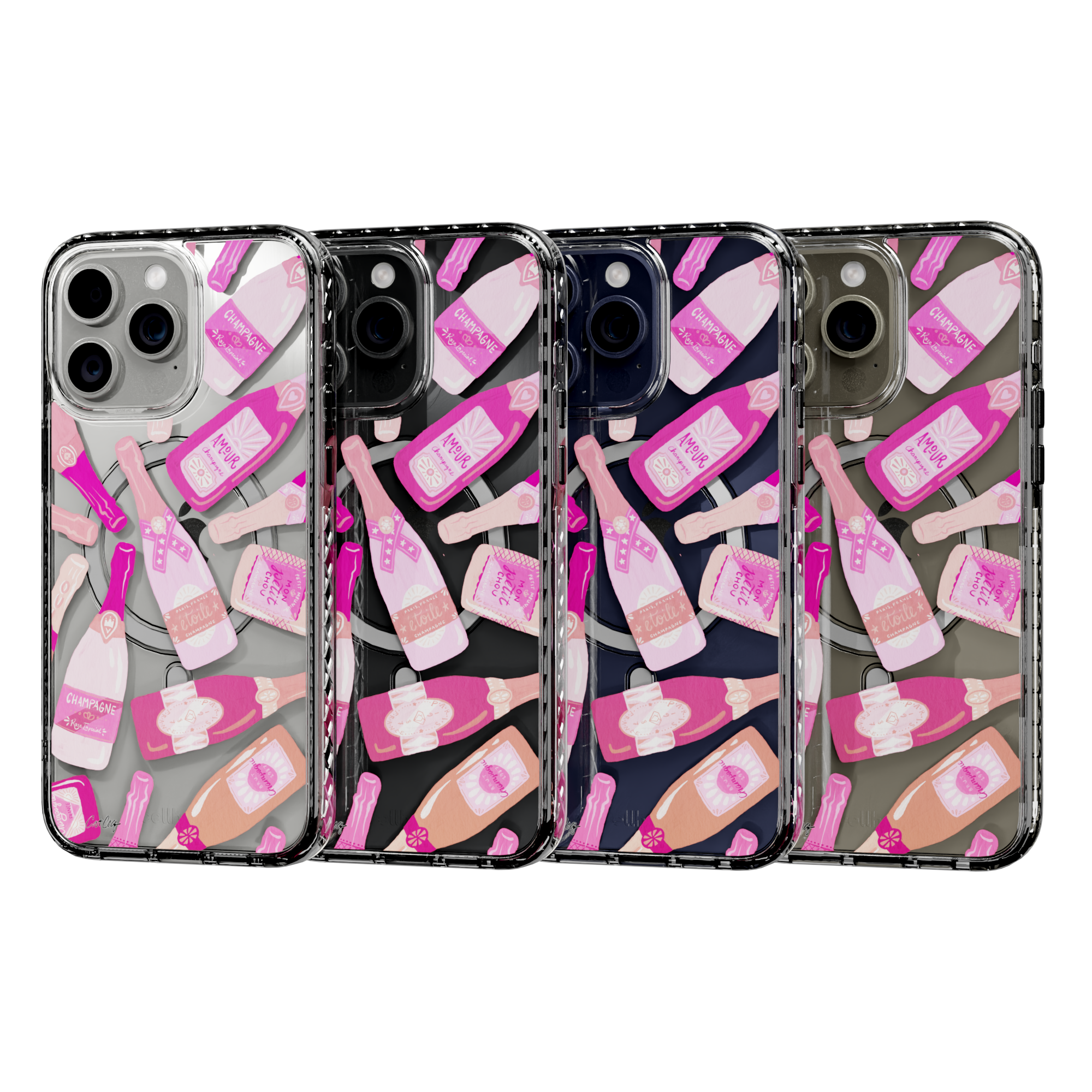 French Champagne by CatCoq | iPhone 15 Series | MagSafe® Case iPhone 15 Pro Max / Crystal Clear