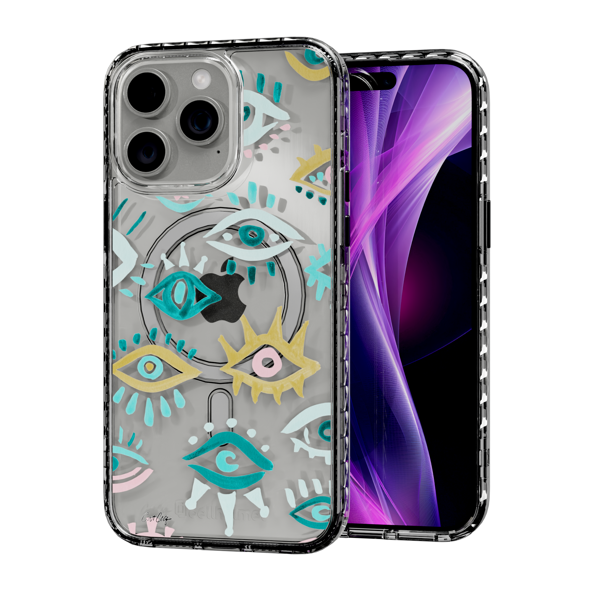 Mystic Eyes by CatCoq | iPhone 15 Series | MagSafe® Case iPhone 15 Pro Max / Crystal Clear
