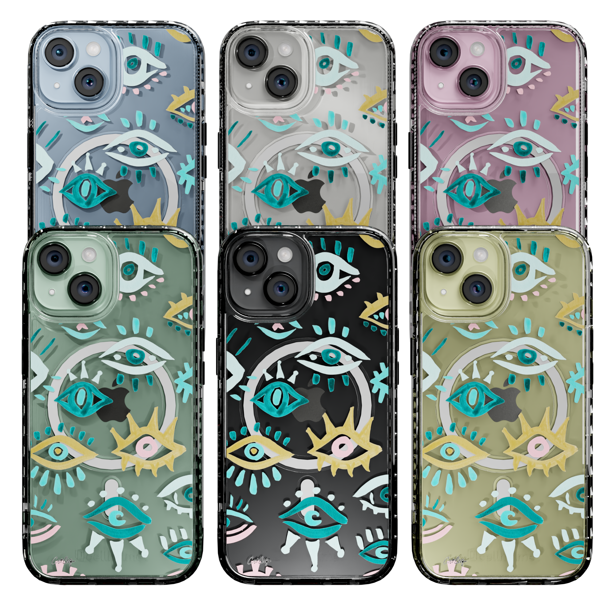 Mystic Eyes by CatCoq | iPhone 15 Series | MagSafe® Case iPhone 15 Pro Max / Crystal Clear