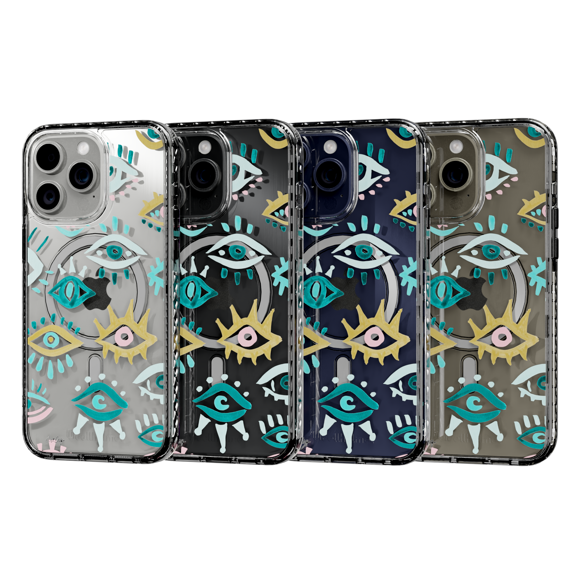 Mystic Eyes by CatCoq | iPhone 15 Series | MagSafe® Case iPhone 15 Pro Max / Crystal Clear