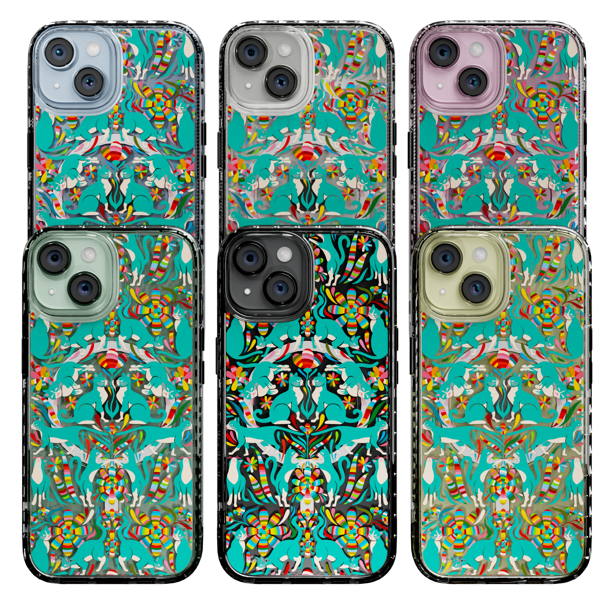 Otomi Cats by CatCoq | iPhone 15 Series | MagSafe® Case iPhone 15 Pro Max / Crystal Clear