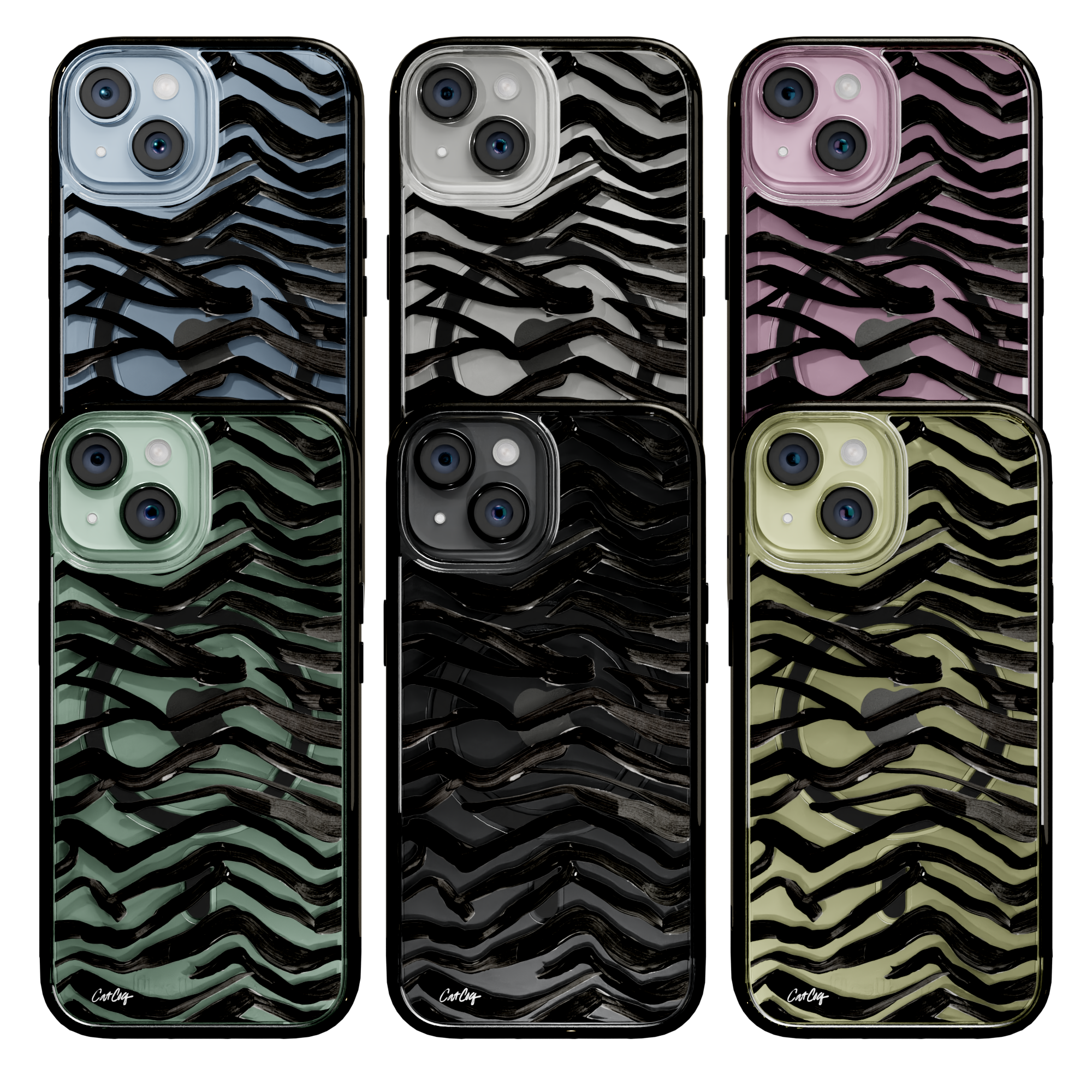 Zebra Black by CatCoq | iPhone 15 Series | MagSafe® Case iPhone 15 Pro Max / Onyx Black