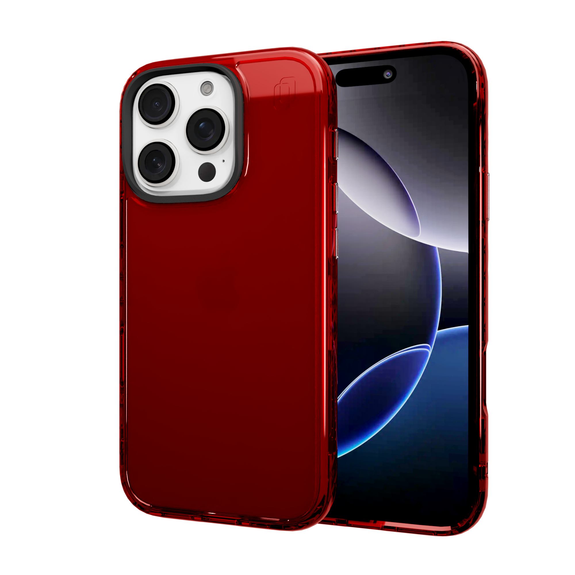 Slim TPU Case iPhone 16 Pro Red - Main Image