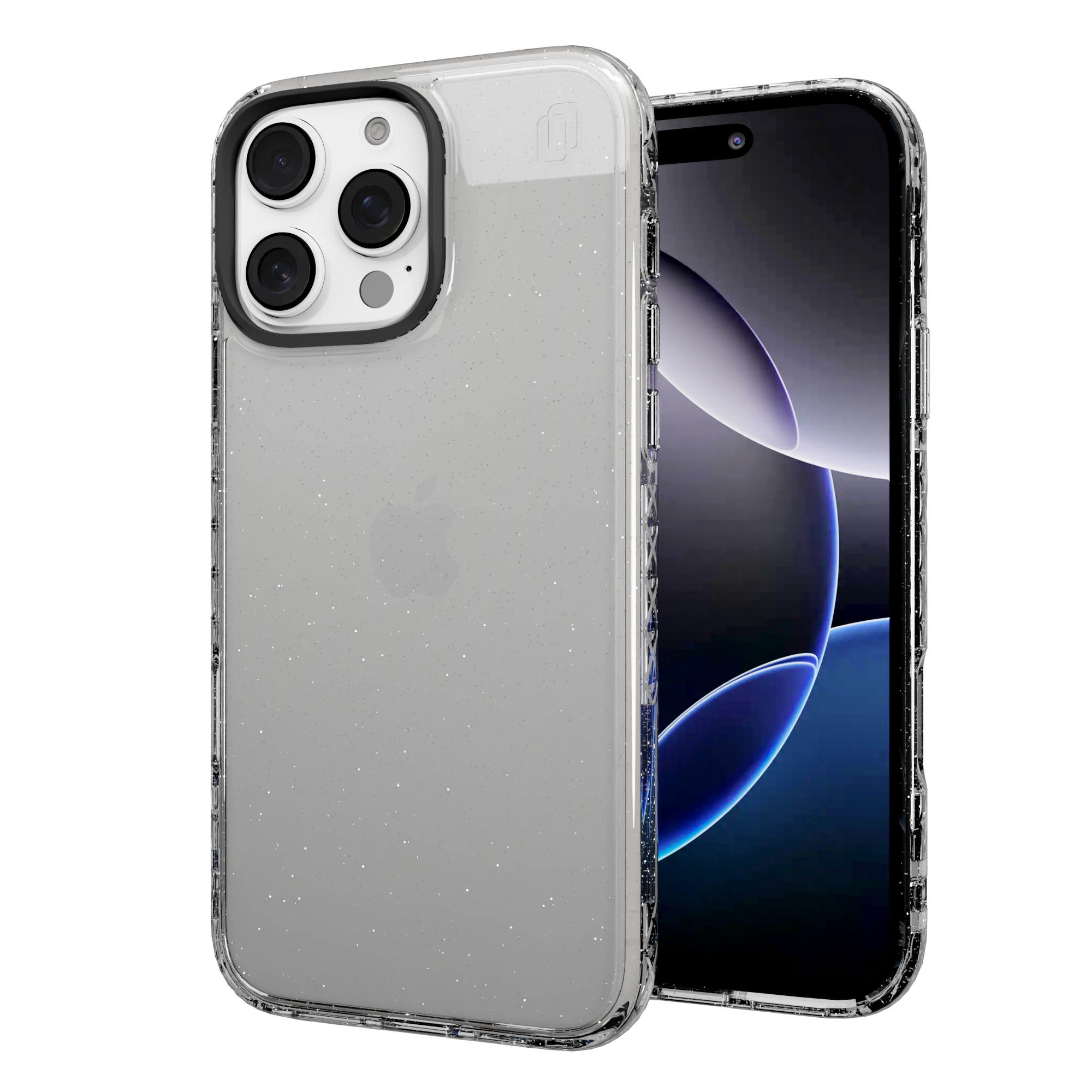 Slim TPU Glitter Case for Apple iPhone 16 Pro Max | Crystal Clear Sparkle | Altitude Series