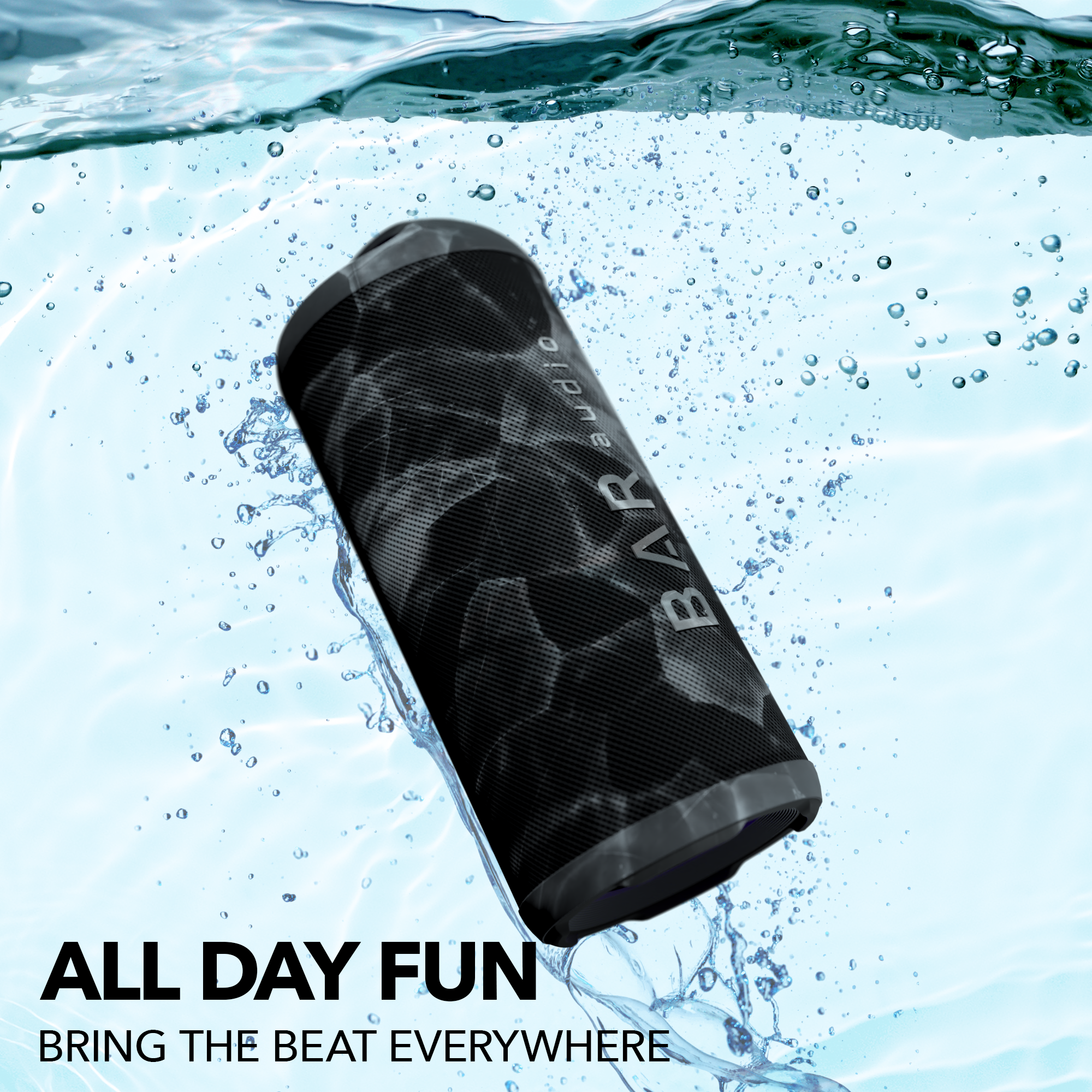 All Nighter Water-Resistant Bluetooth Speaker - Bar Audio by cellhelmet