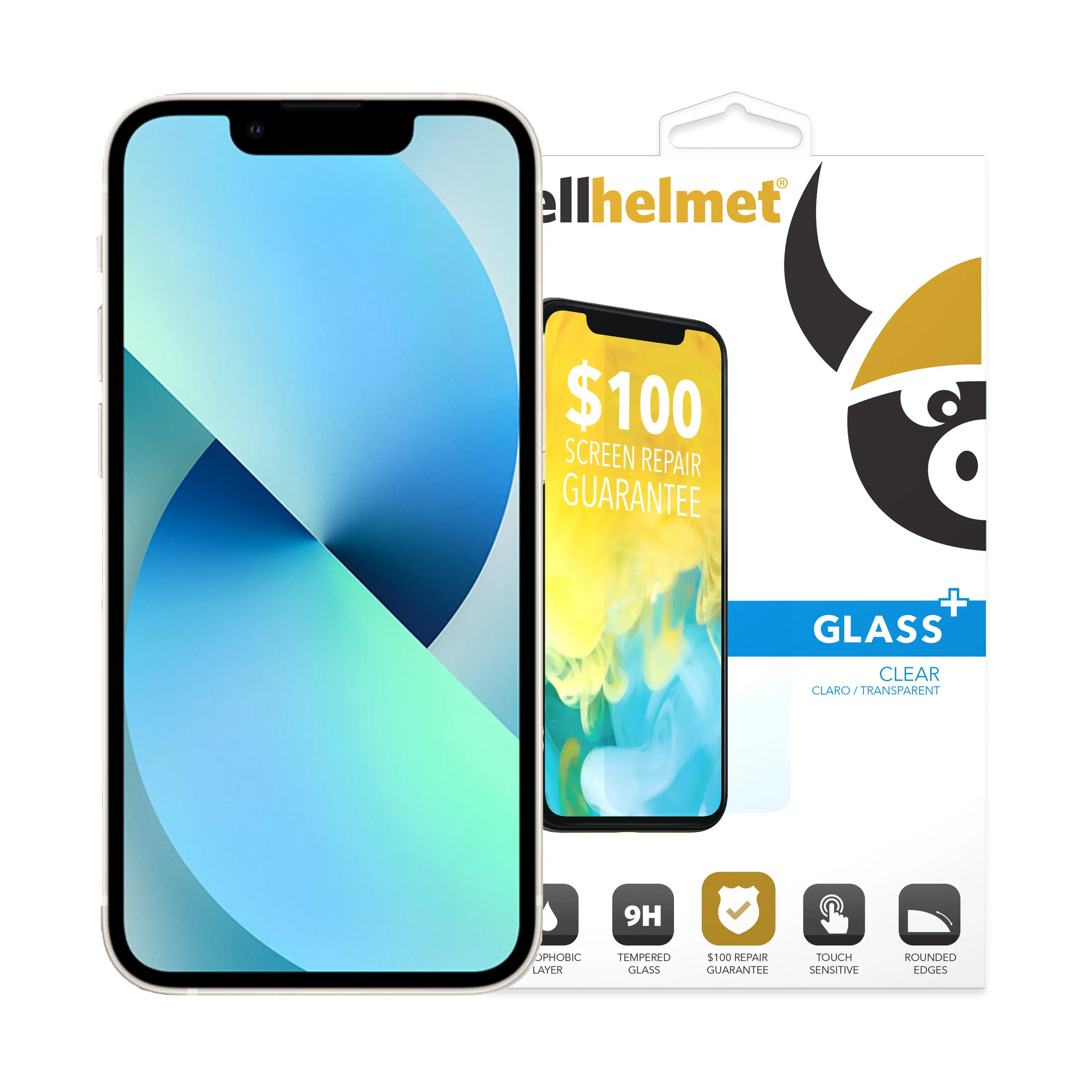 cellhelmet Tempered Glass for iPhone 13 Pro with Insurance